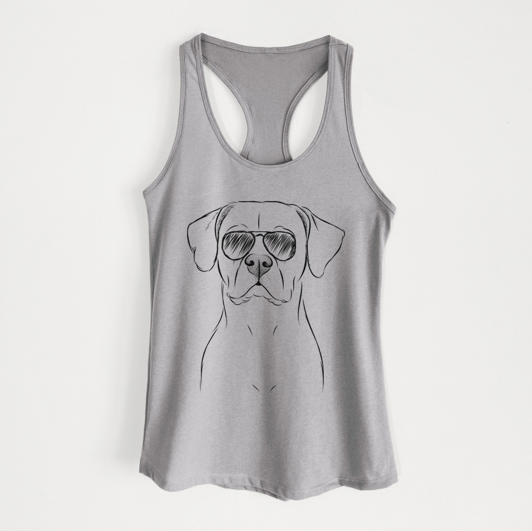 Rufio the Dogo Argentino - Women's Racerback Tanktop