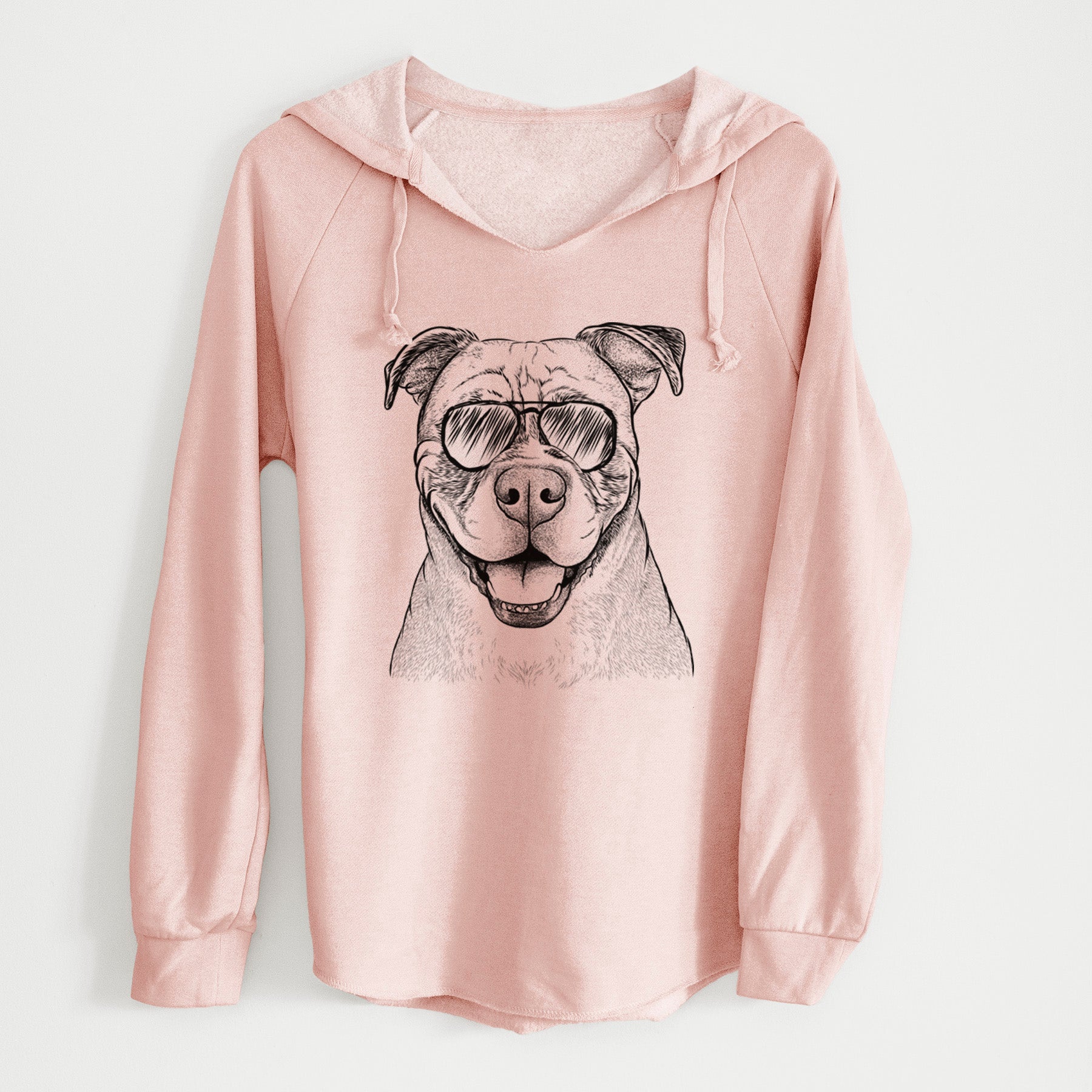 Aviator Rufus the American Bulldog - Cali Wave Hooded Sweatshirt