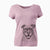 Aviator Rufus the American Bulldog - Women's V-neck Shirt