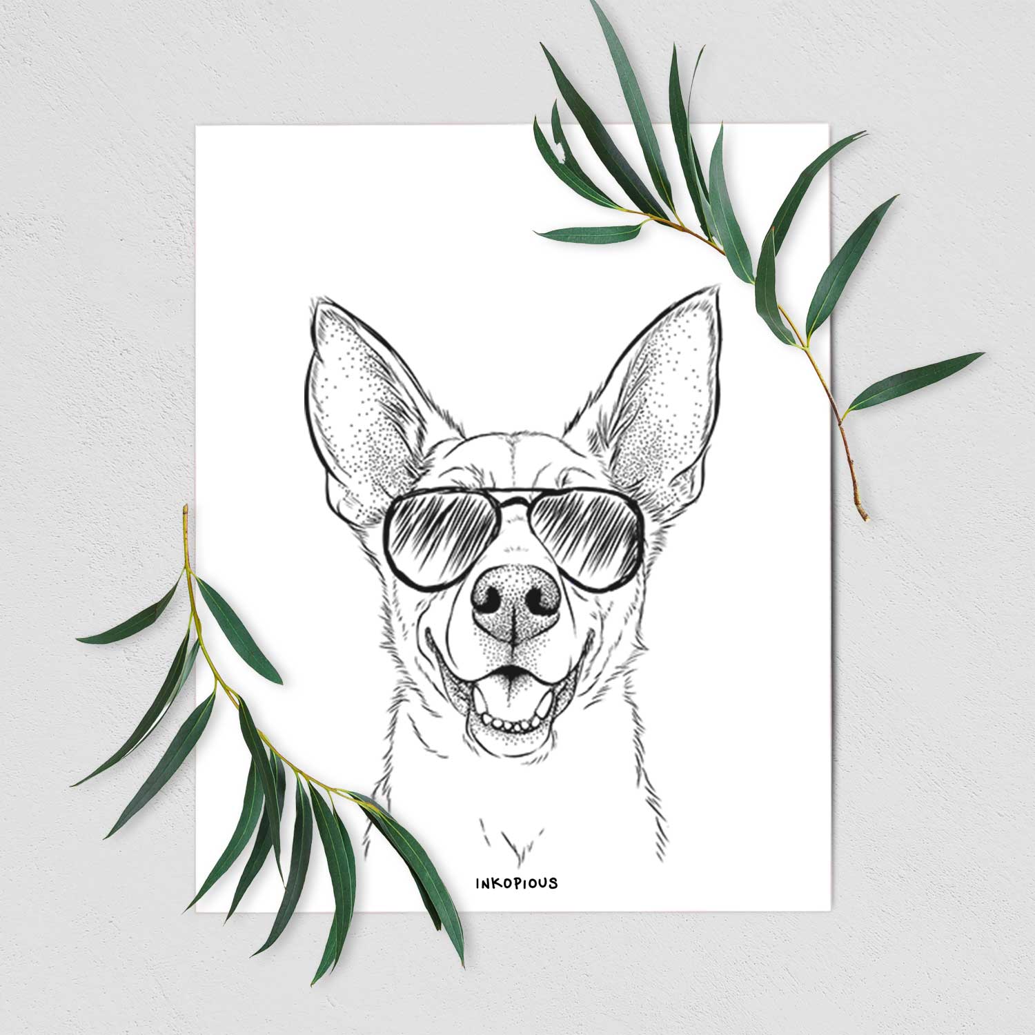 Rumley the Kelpie Mix Art Print