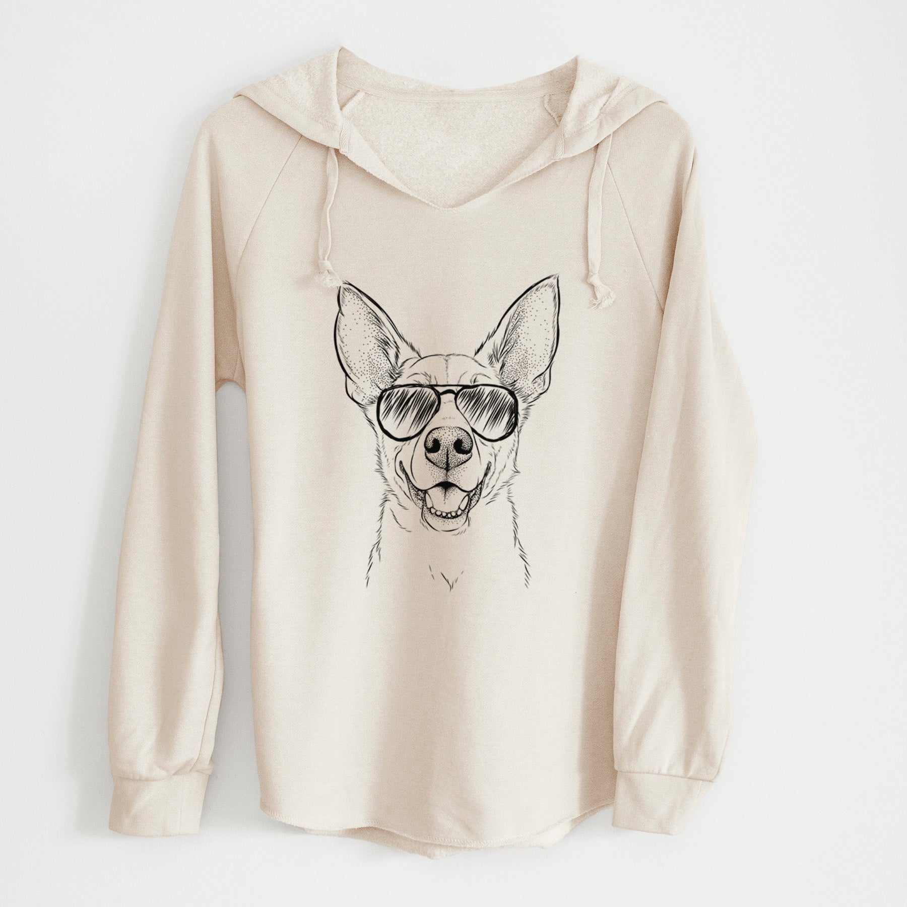 Aviator Rumley the Kelpie Mix - Cali Wave Hooded Sweatshirt