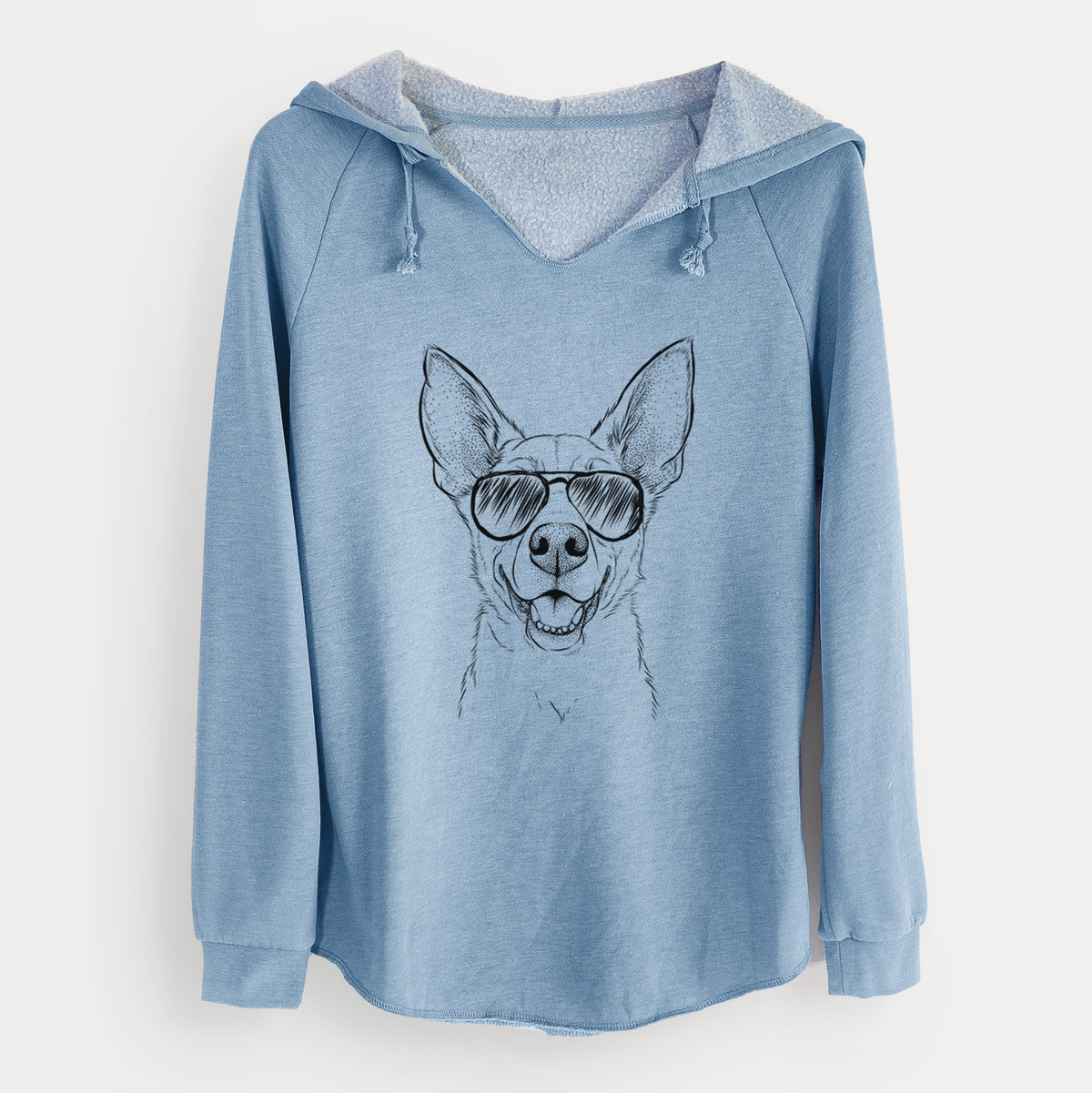 Aviator Rumley the Kelpie Mix - Cali Wave Hooded Sweatshirt