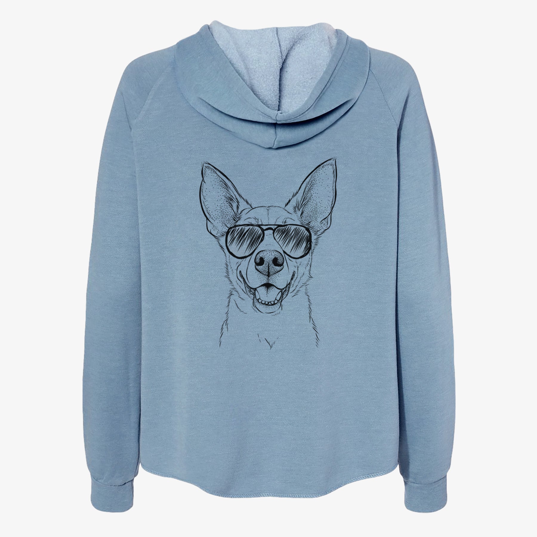 Rumley the Kelpie Mix - Women's Cali Wave Zip-Up Sweatshirt