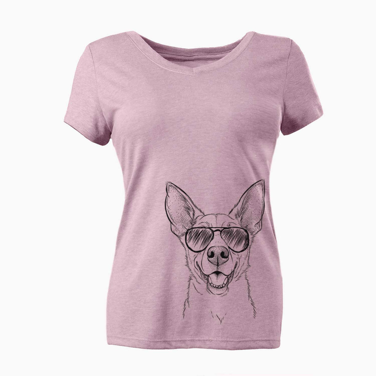 Aviator Rumley the Kelpie Mix - Women's V-neck Shirt