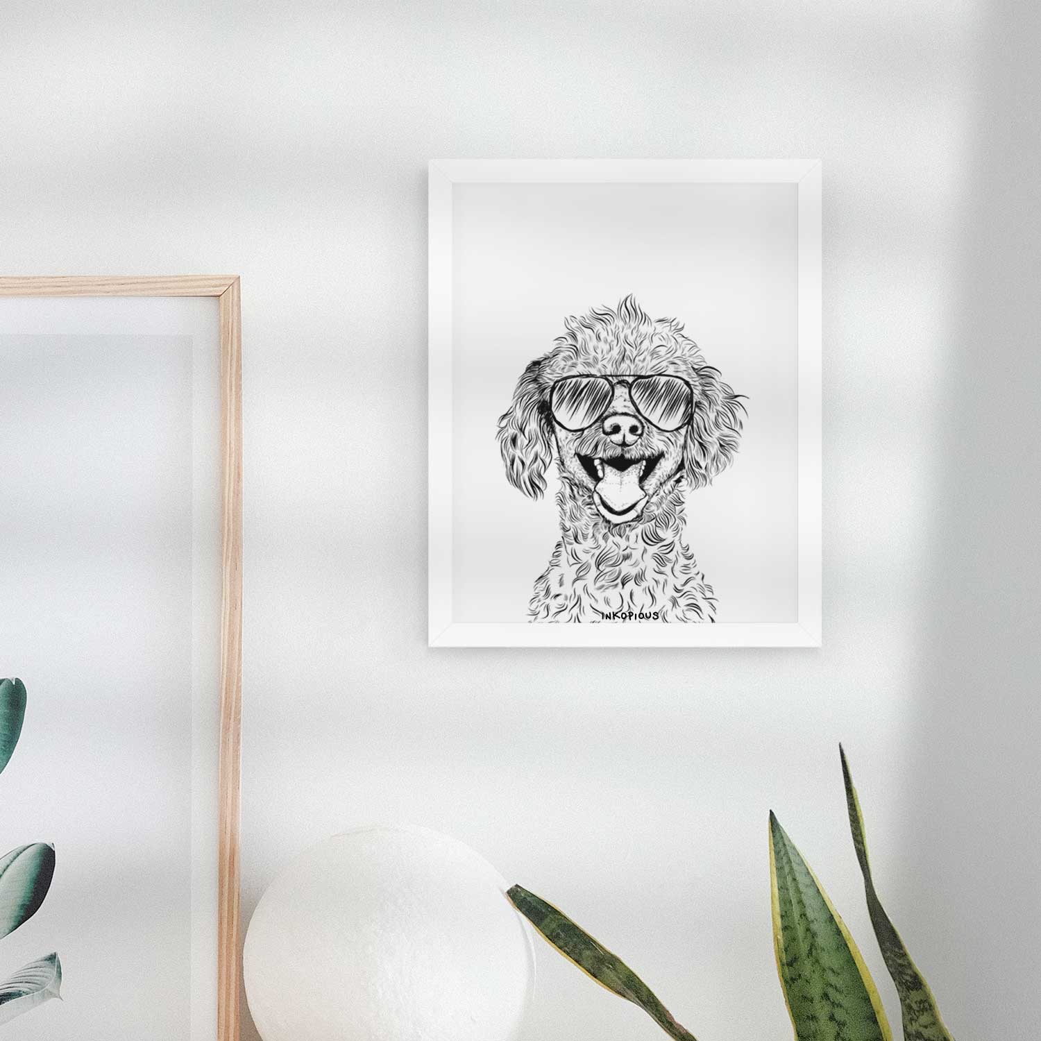 Rusty the Toy Poodle Art Print