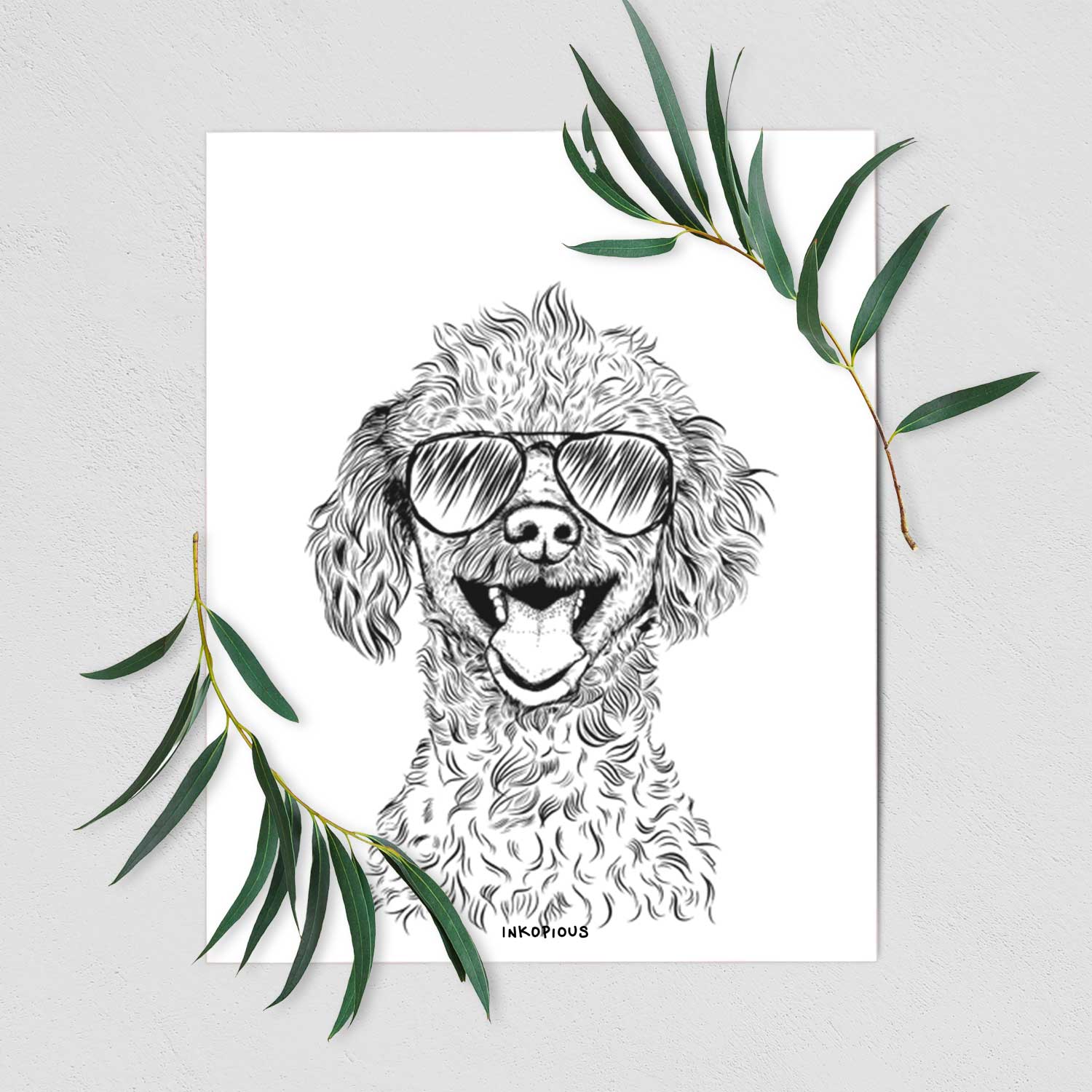 Rusty the Toy Poodle Art Print