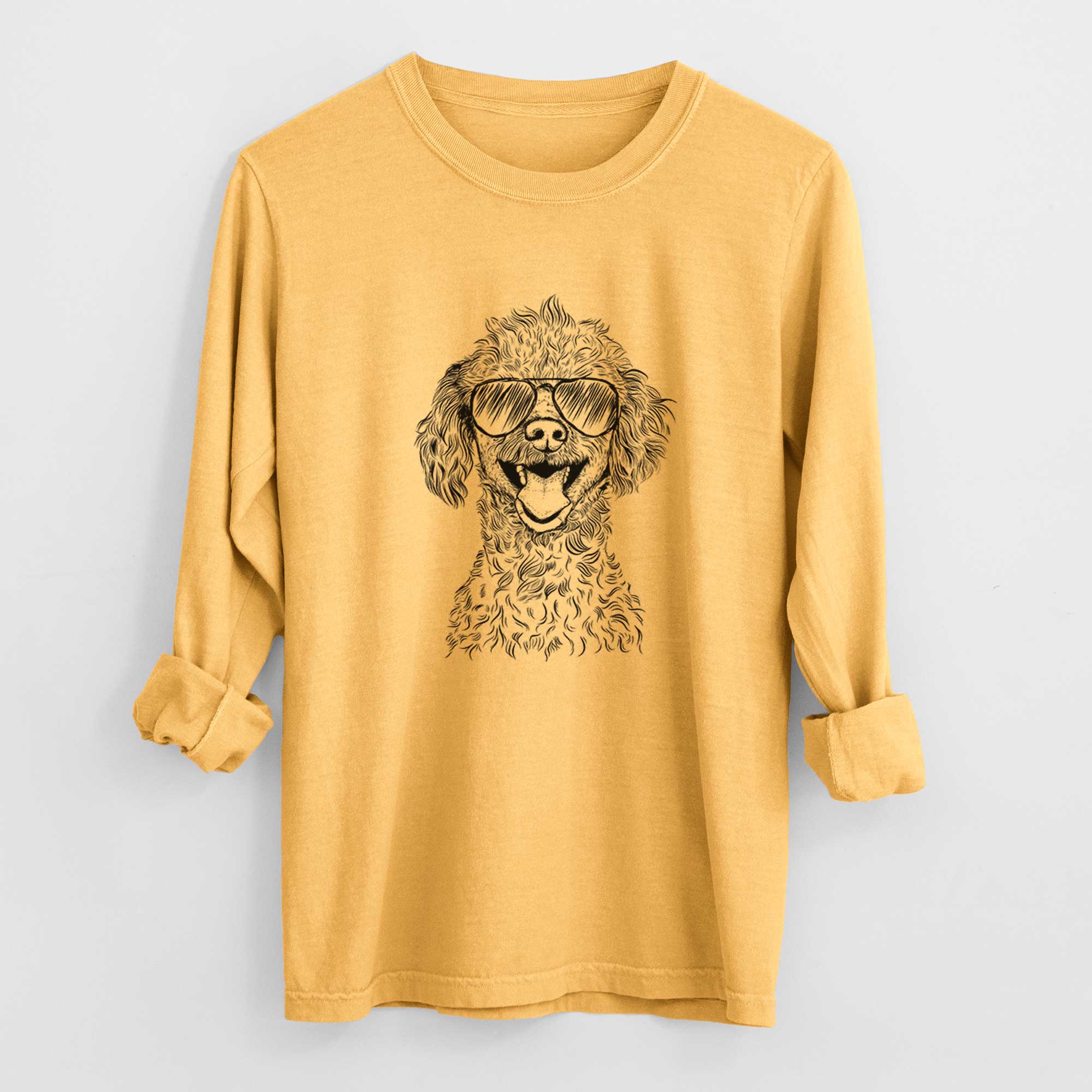 Aviators Rusty the Toy Poodle - Heavyweight 100% Cotton Long Sleeve