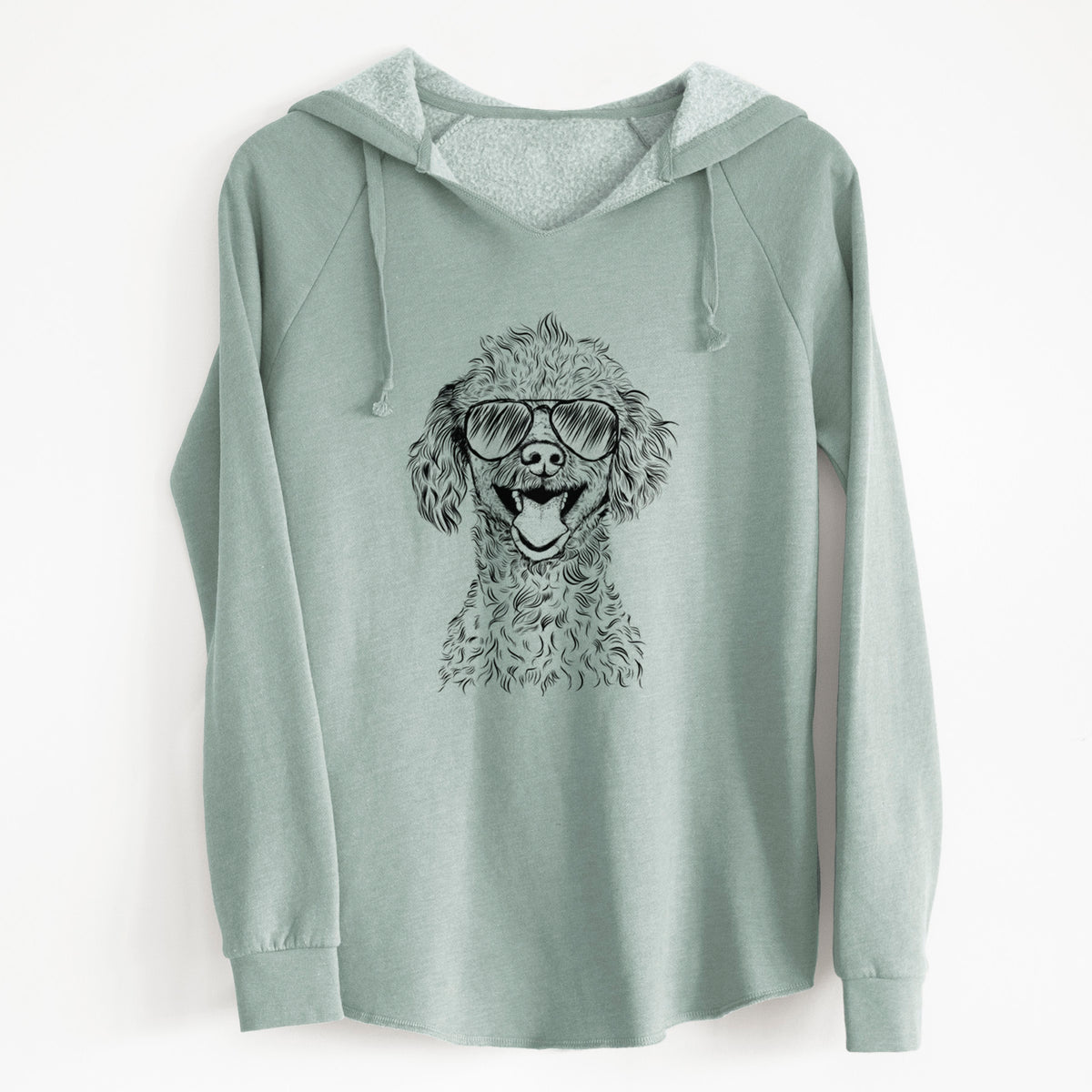 Aviator Rusty the Toy Poodle - Cali Wave Hooded Sweatshirt