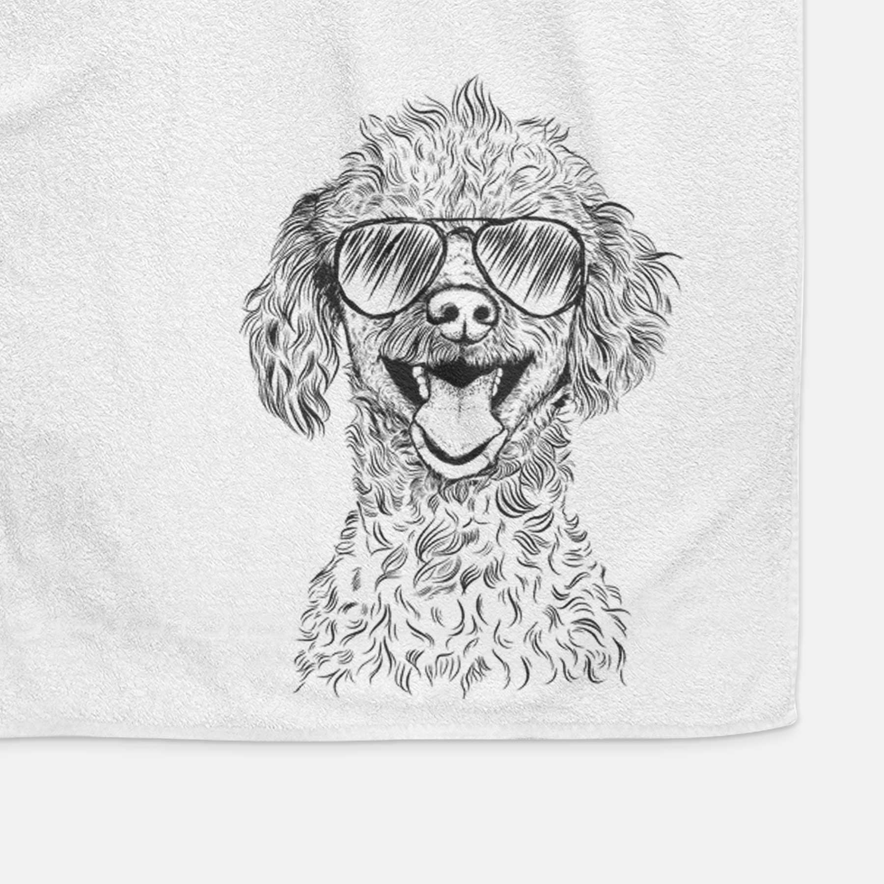 Rusty the Toy Poodle Decorative Hand Towel