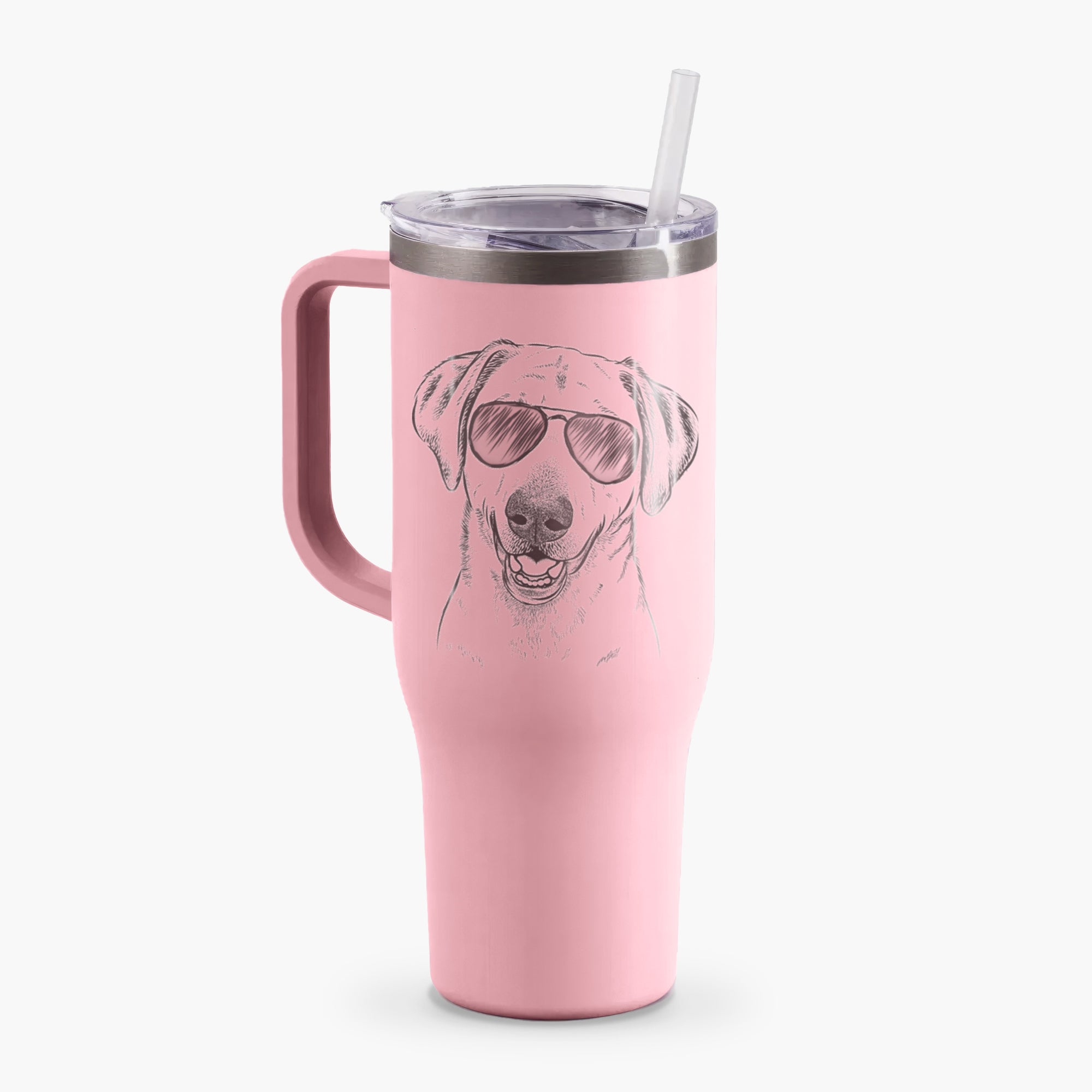 Rusty the Labrador Retriever - 40oz Tumbler with Handle