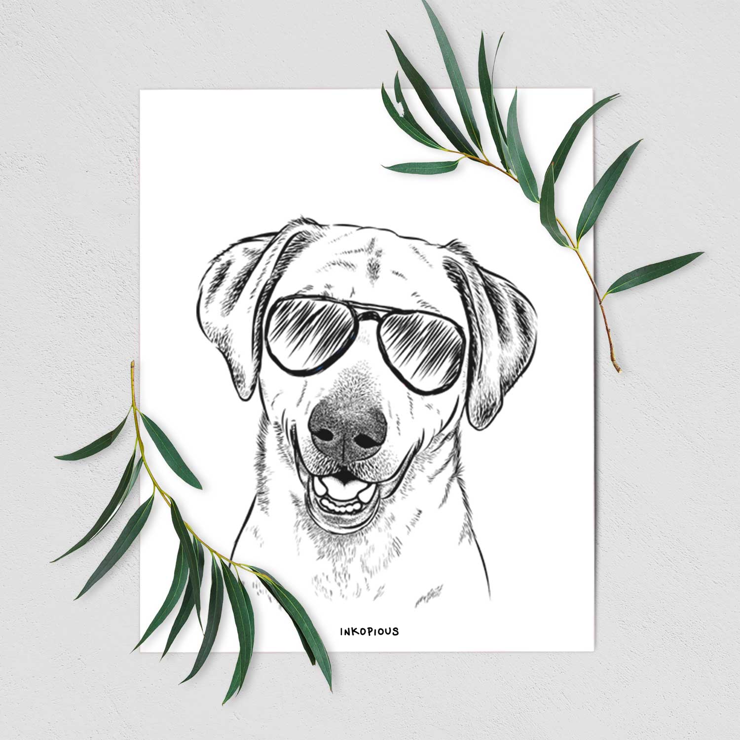 Rusty the Labrador Retriever Art Print