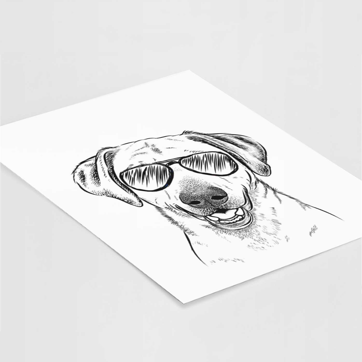 Rusty the Labrador Retriever Art Print