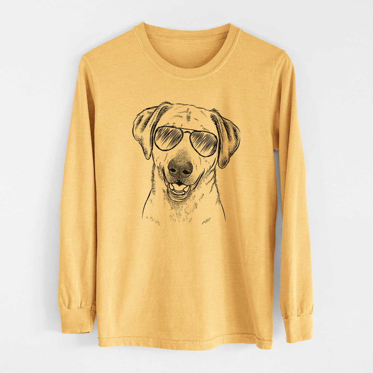 Aviators Rusty the Labrador Retriever - Heavyweight 100% Cotton Long Sleeve