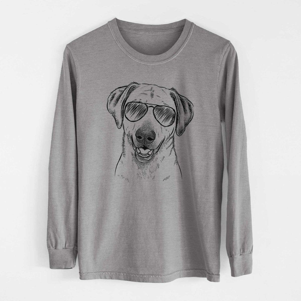 Aviators Rusty the Labrador Retriever - Heavyweight 100% Cotton Long Sleeve
