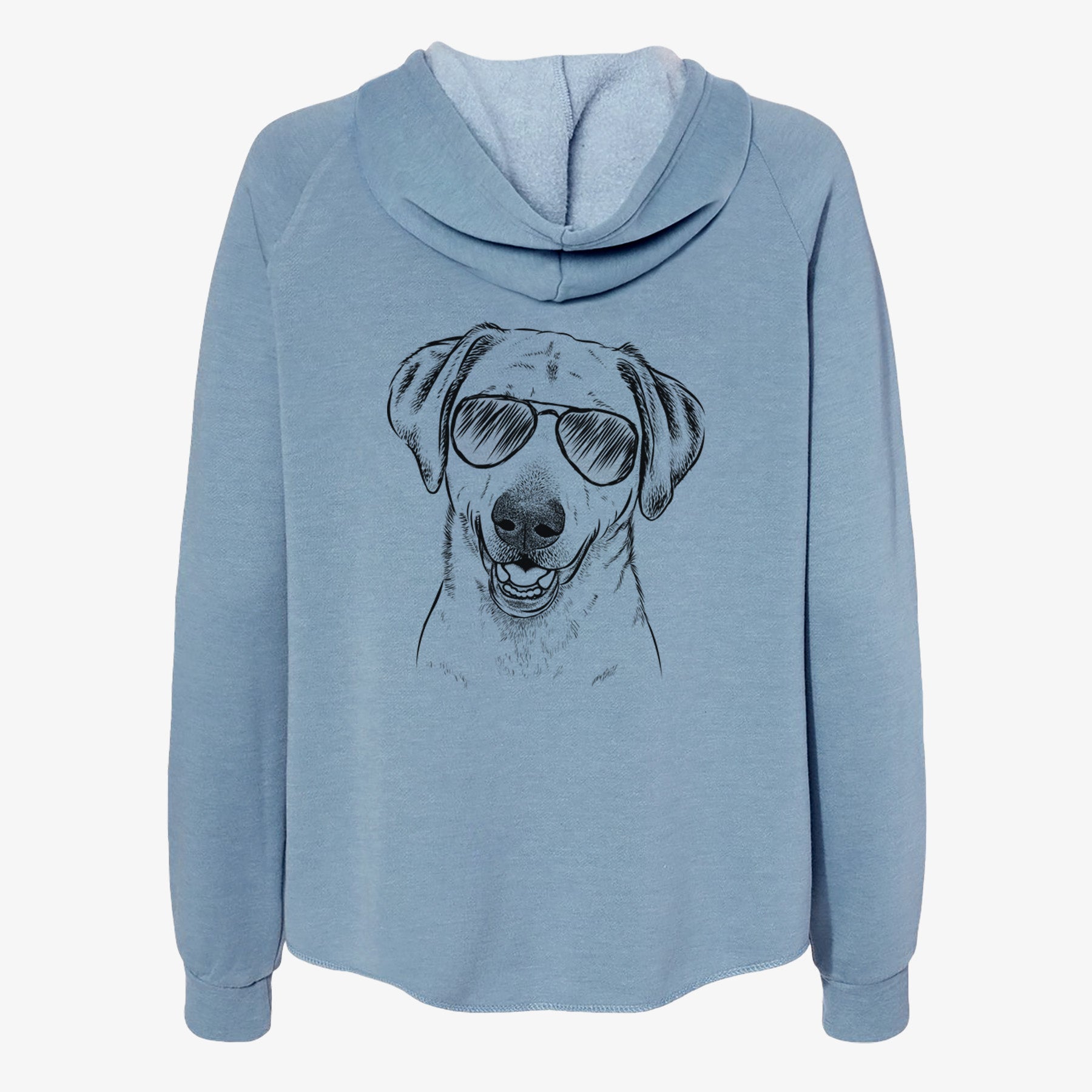 Rusty the Labrador Retriever - Women's Cali Wave Zip-Up Sweatshirt