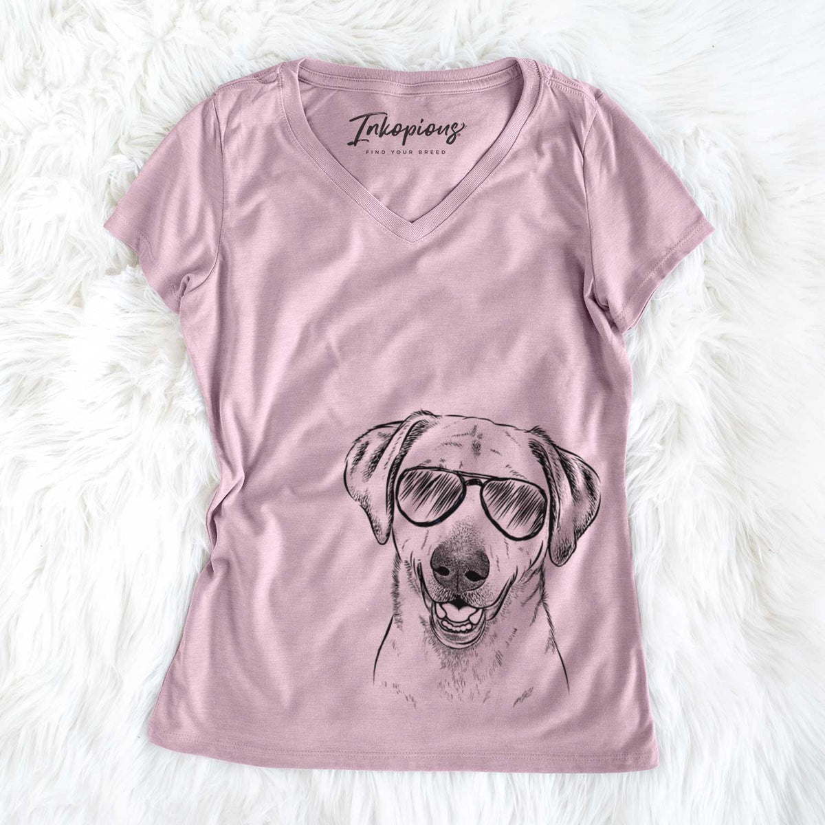 Rusty the Labrador Retriever - Women's V-neck Shirt
