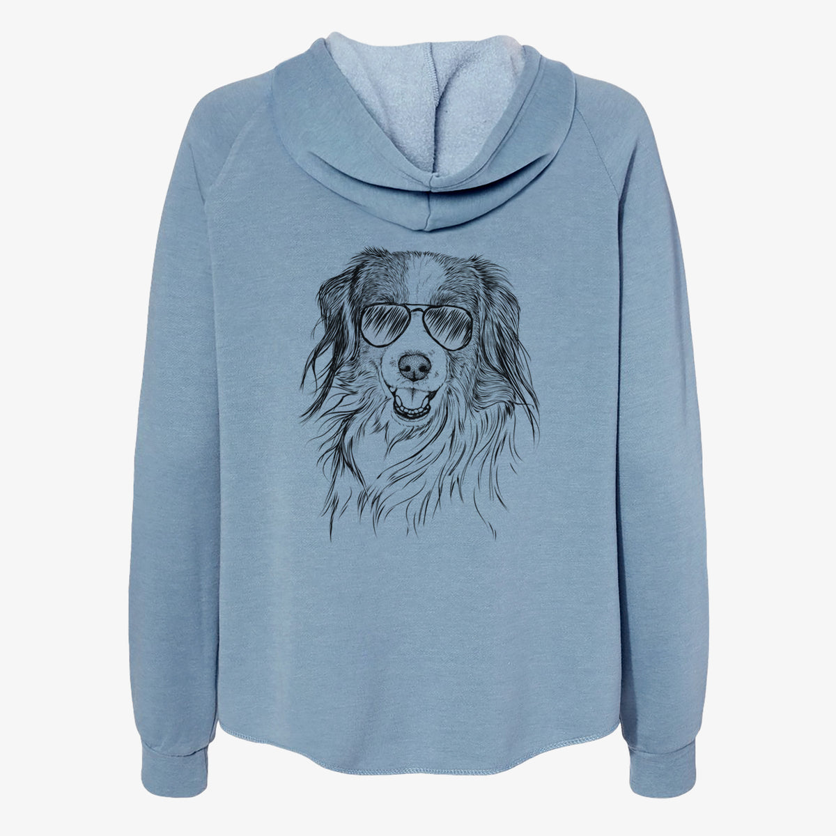 Rutger the Nederlandse Kooikerhondje - Women's Cali Wave Zip-Up Sweatshirt