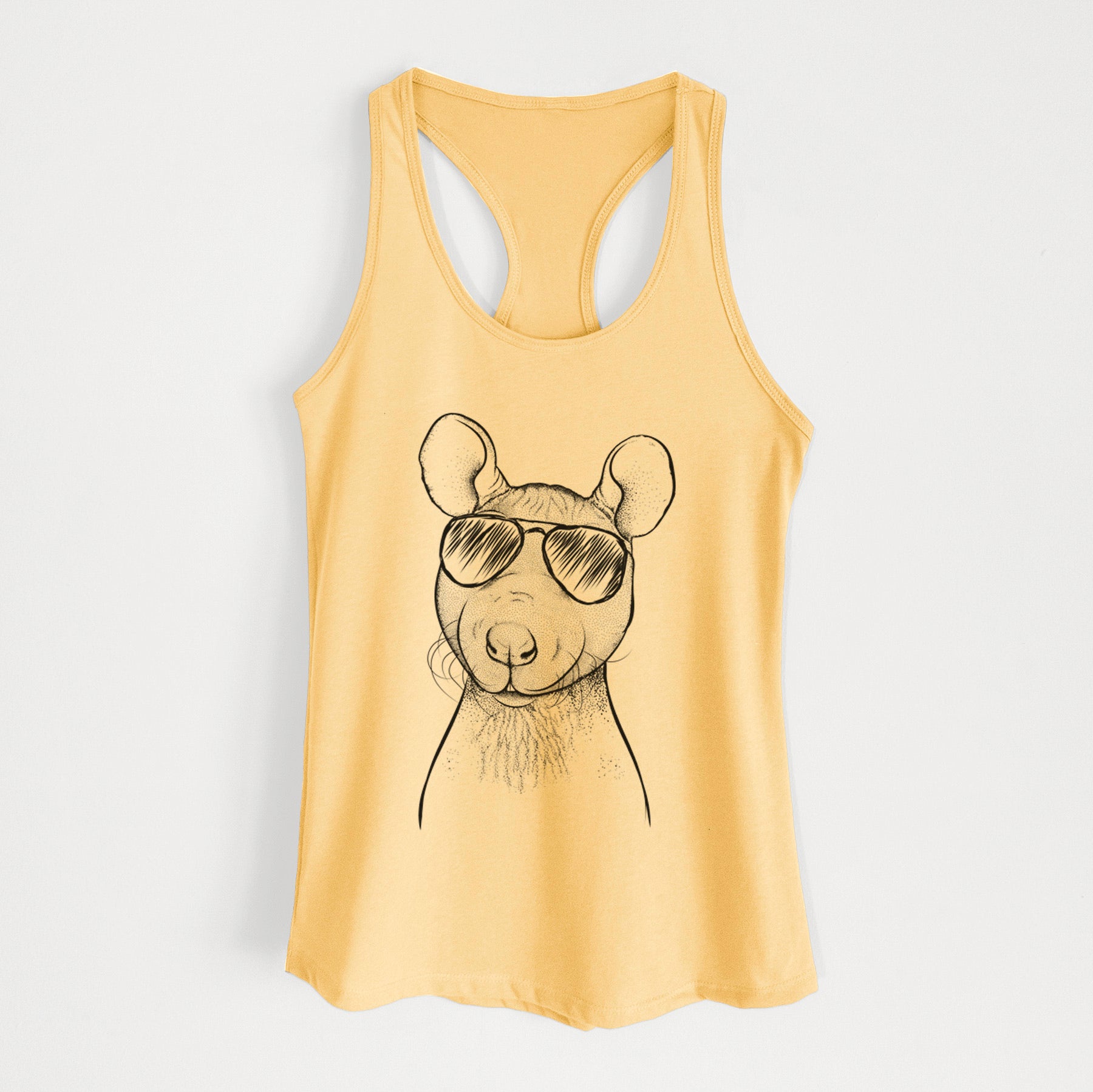 Ruthie the Hairless Rat - Women's Racerback Tanktop