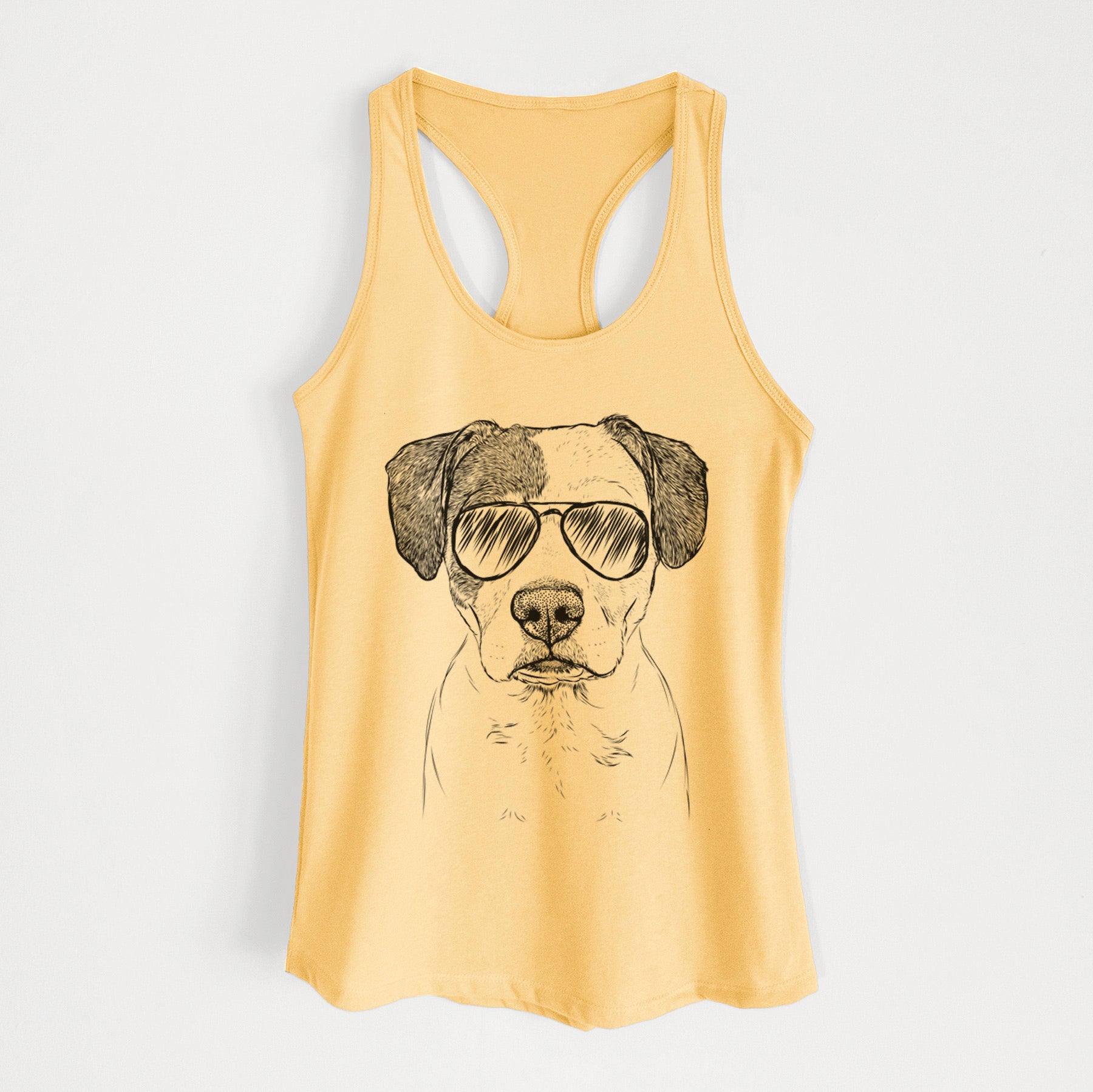 Ryleigh the Beagle Pitbull Mix - Women's Racerback Tanktop