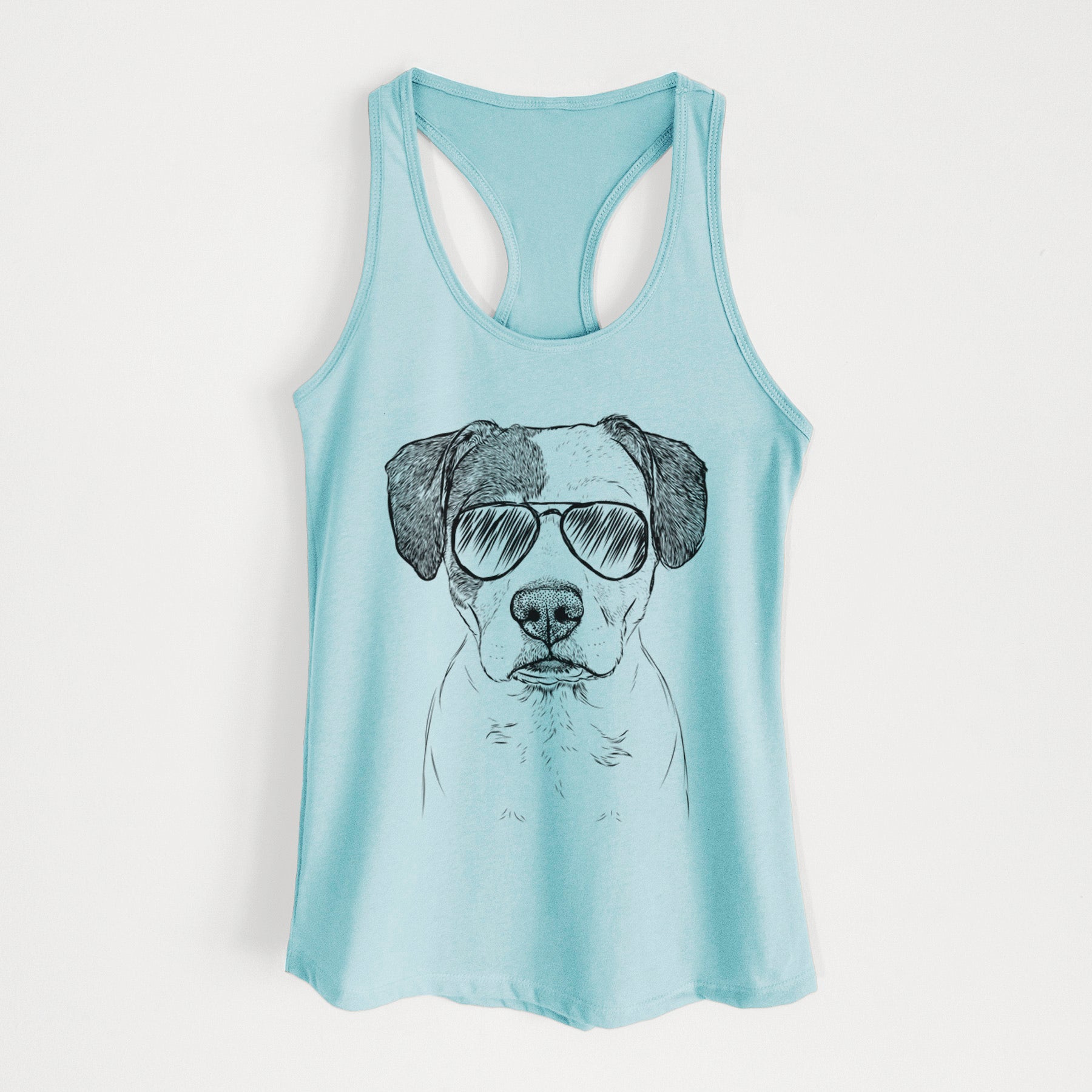 Ryleigh the Beagle Pitbull Mix - Women's Racerback Tanktop