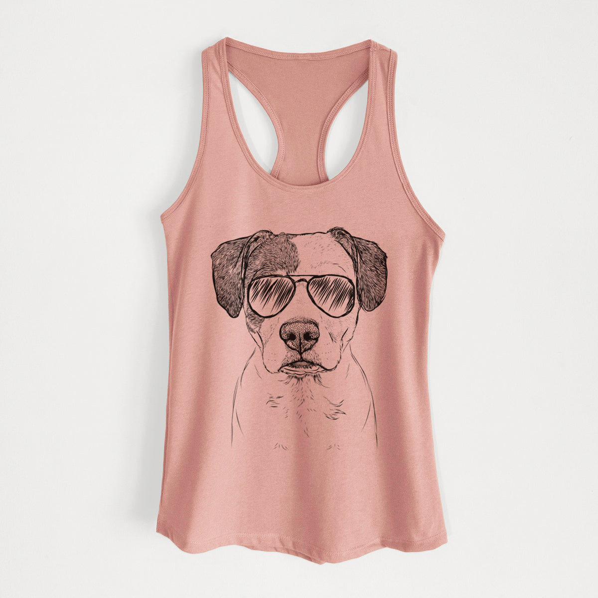 Ryleigh the Beagle Pitbull Mix - Women's Racerback Tanktop