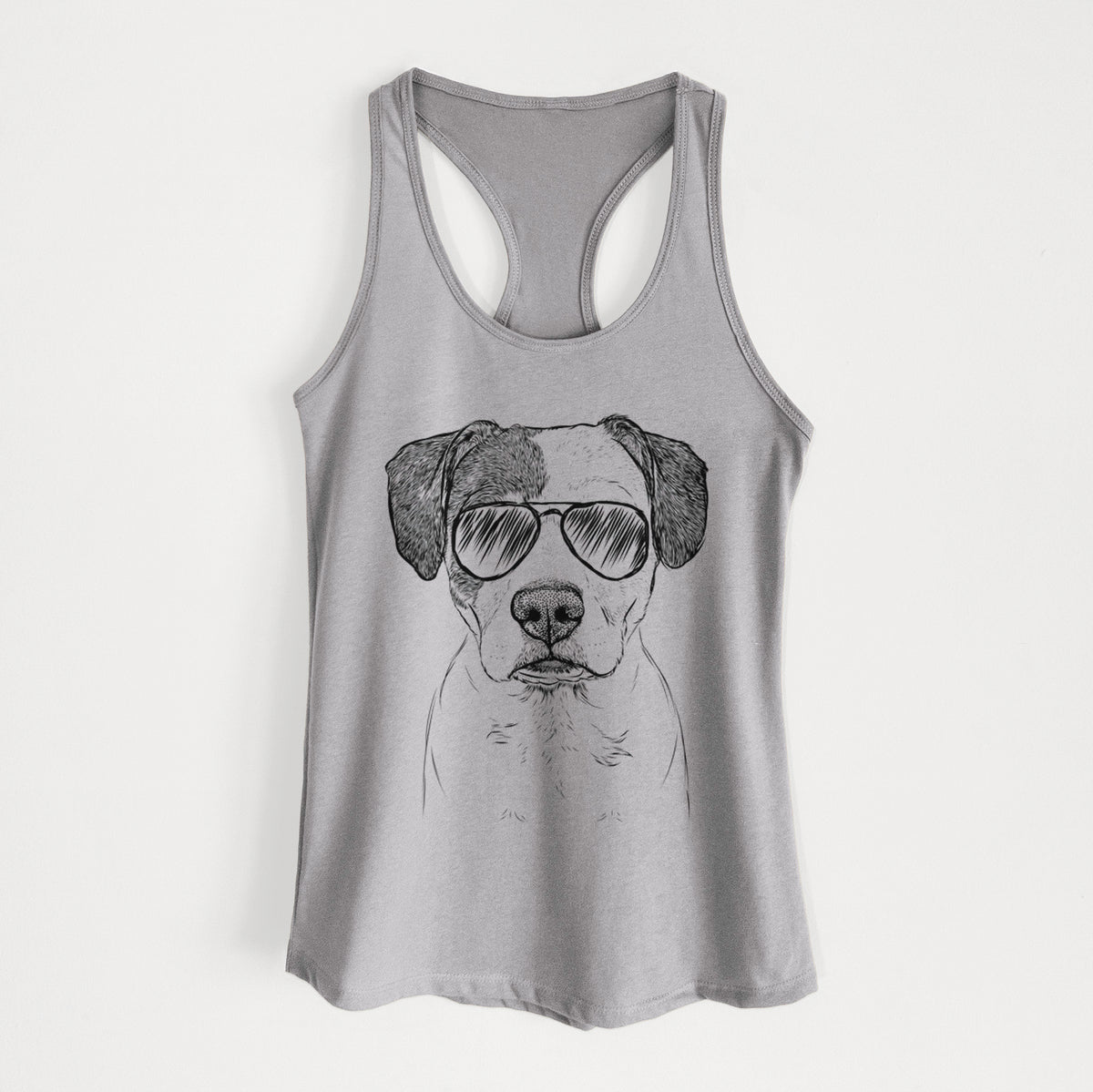 Ryleigh the Beagle Pitbull Mix - Women's Racerback Tanktop