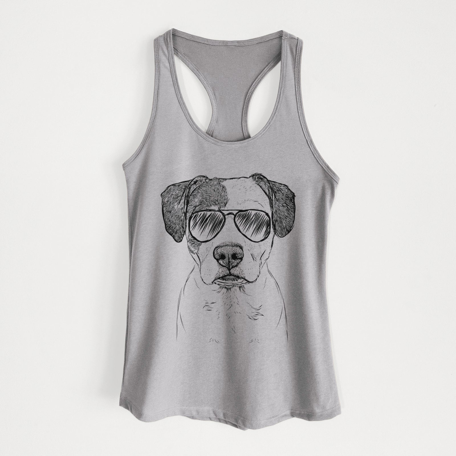 Ryleigh the Beagle Pitbull Mix - Women's Racerback Tanktop