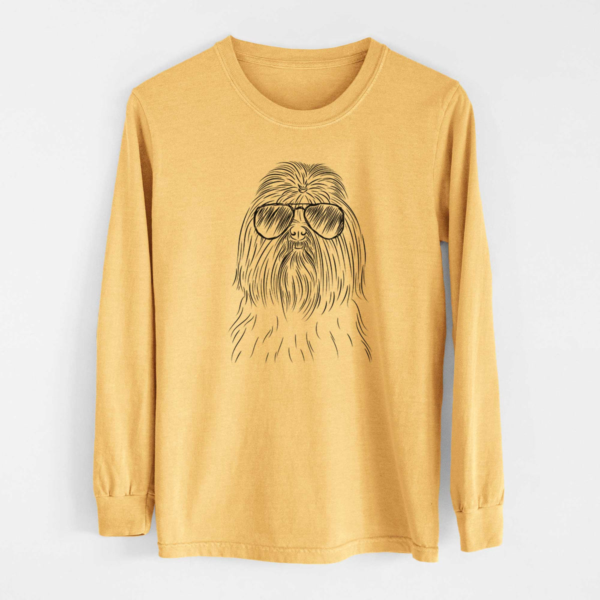 Aviators Sabine the Shih Tzu - Heavyweight 100% Cotton Long Sleeve