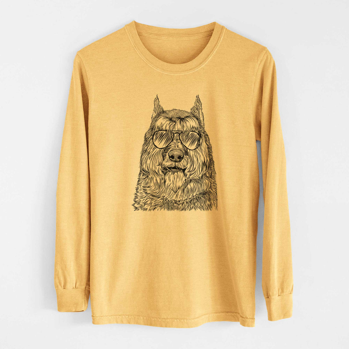 Aviators Sabre the Bouvier Des Flandres - Heavyweight 100% Cotton Long Sleeve