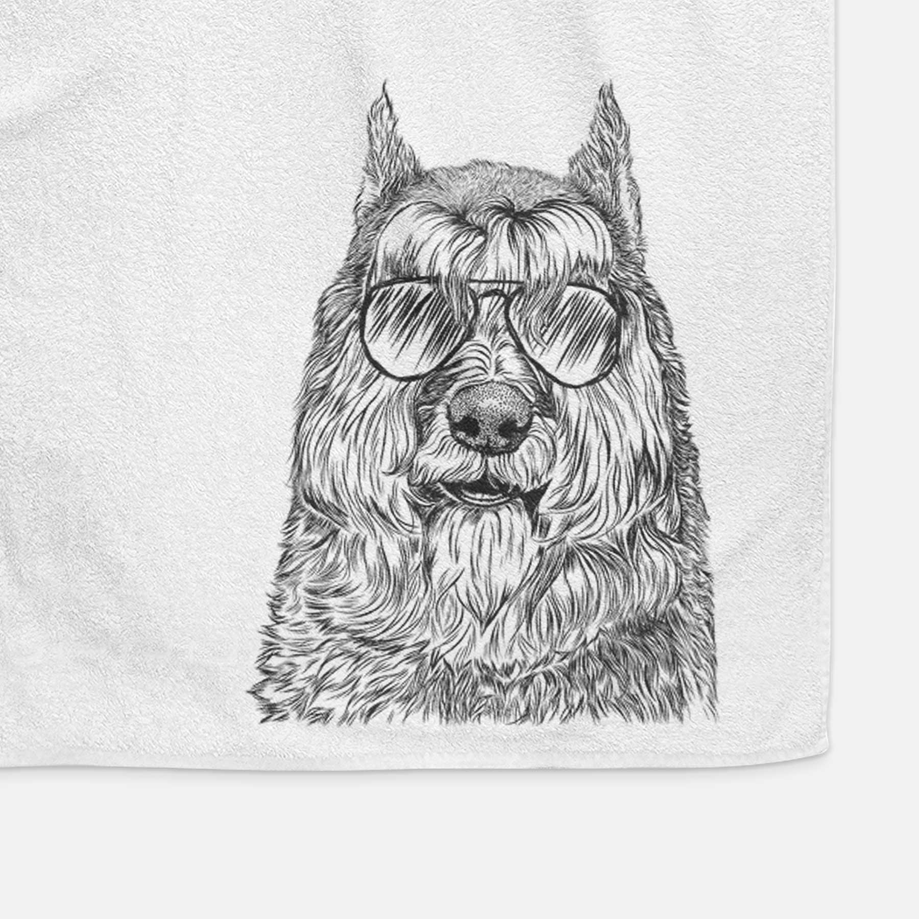 Sabre the Bouvier Des Flandres Decorative Hand Towel