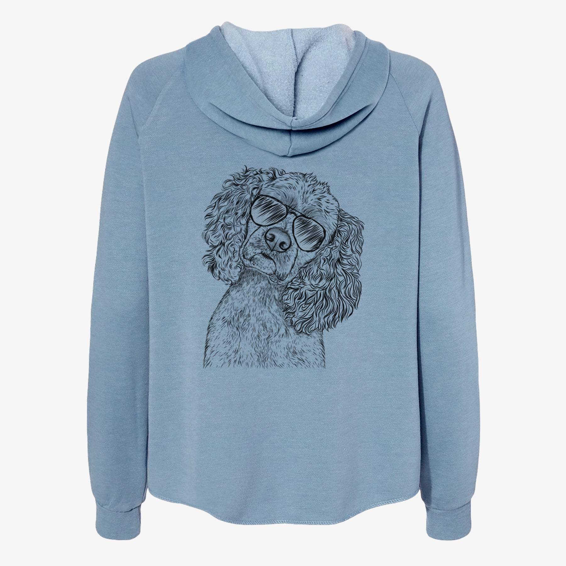 Sadie the Cocker Spaniel - Women's Cali Wave Zip-Up Sweatshirt