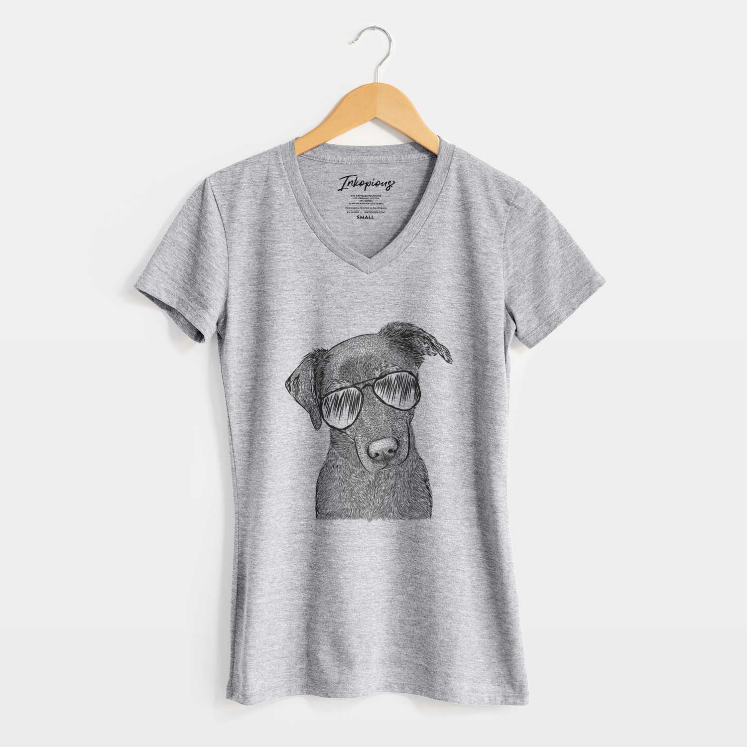 Aviator Sadie the Whipador - Women's V-neck Shirt