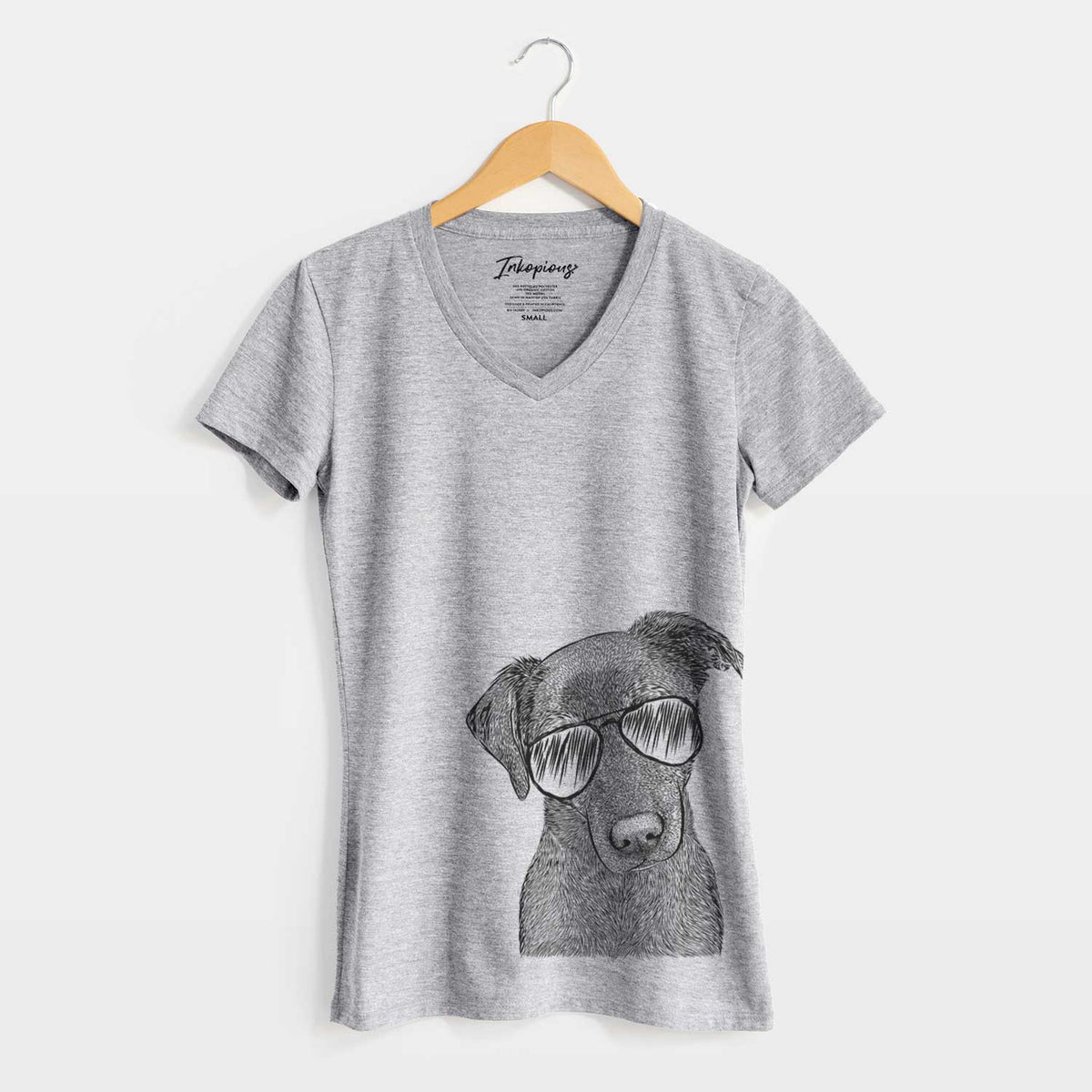 Aviator Sadie the Whipador - Women&#39;s V-neck Shirt