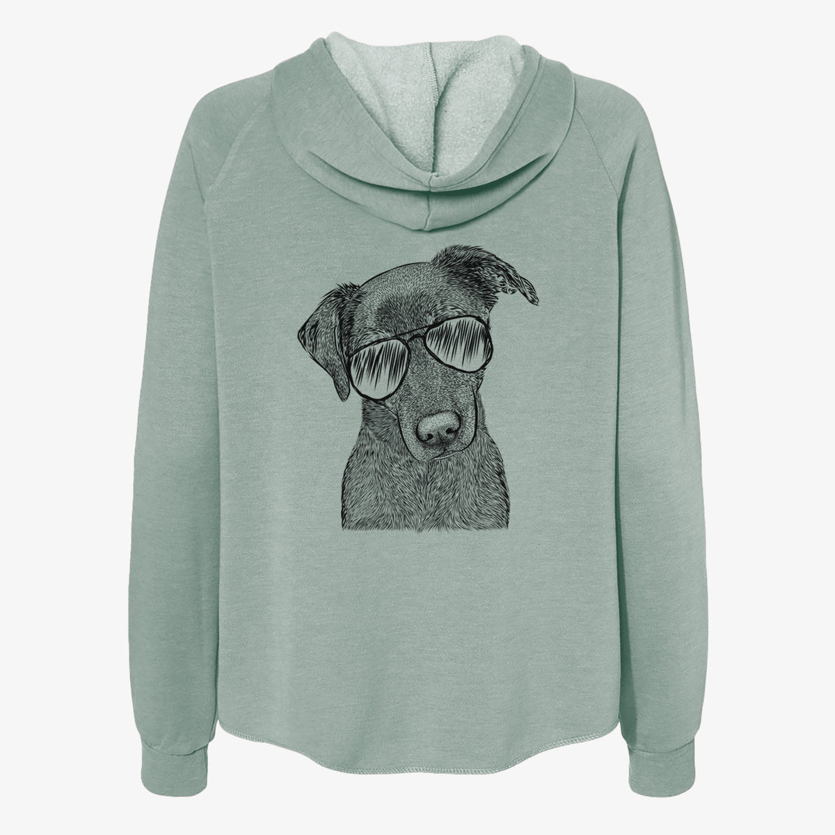 Sadie the Whipador - Women's Cali Wave Zip-Up Sweatshirt