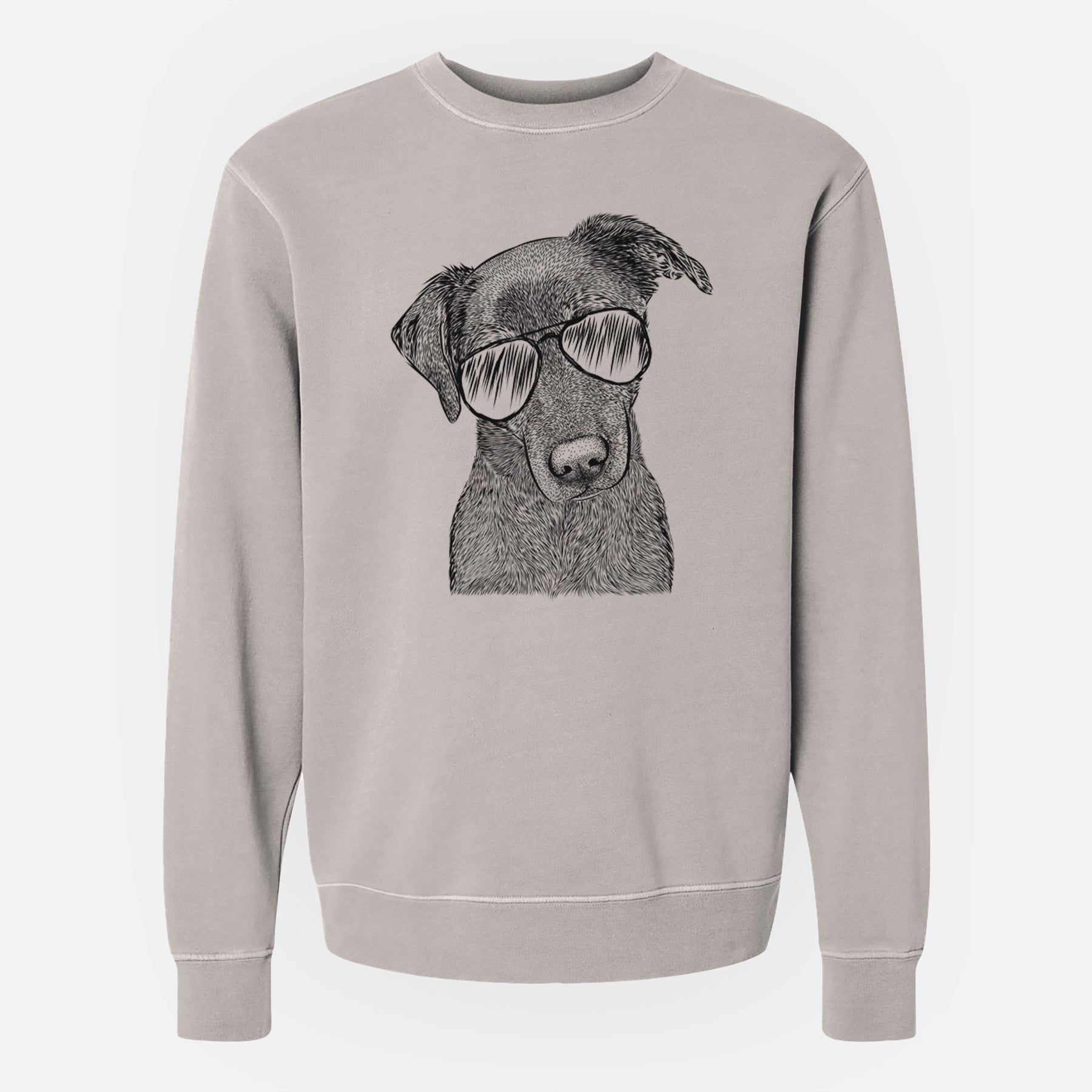 Aviator Sadie the Whipador - Unisex Pigment Dyed Crew Sweatshirt