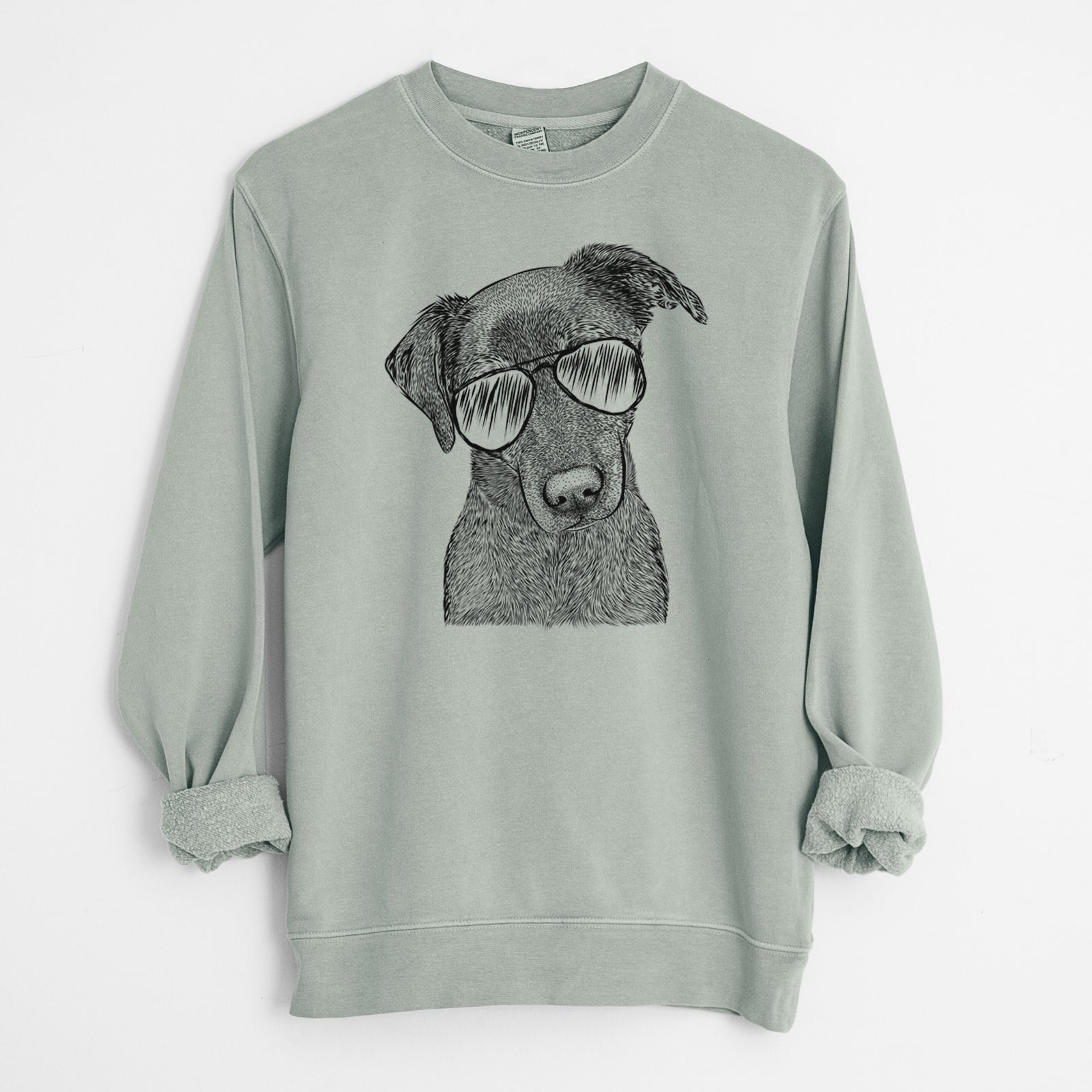 Aviator Sadie the Whipador - Unisex Pigment Dyed Crew Sweatshirt