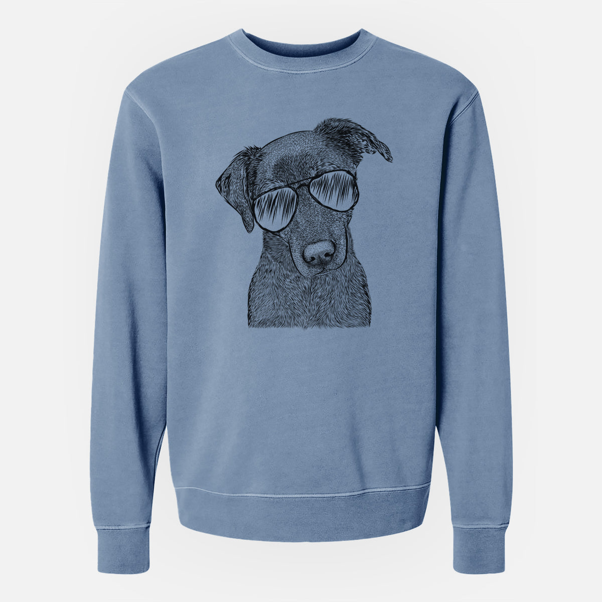 Aviator Sadie the Whipador - Unisex Pigment Dyed Crew Sweatshirt