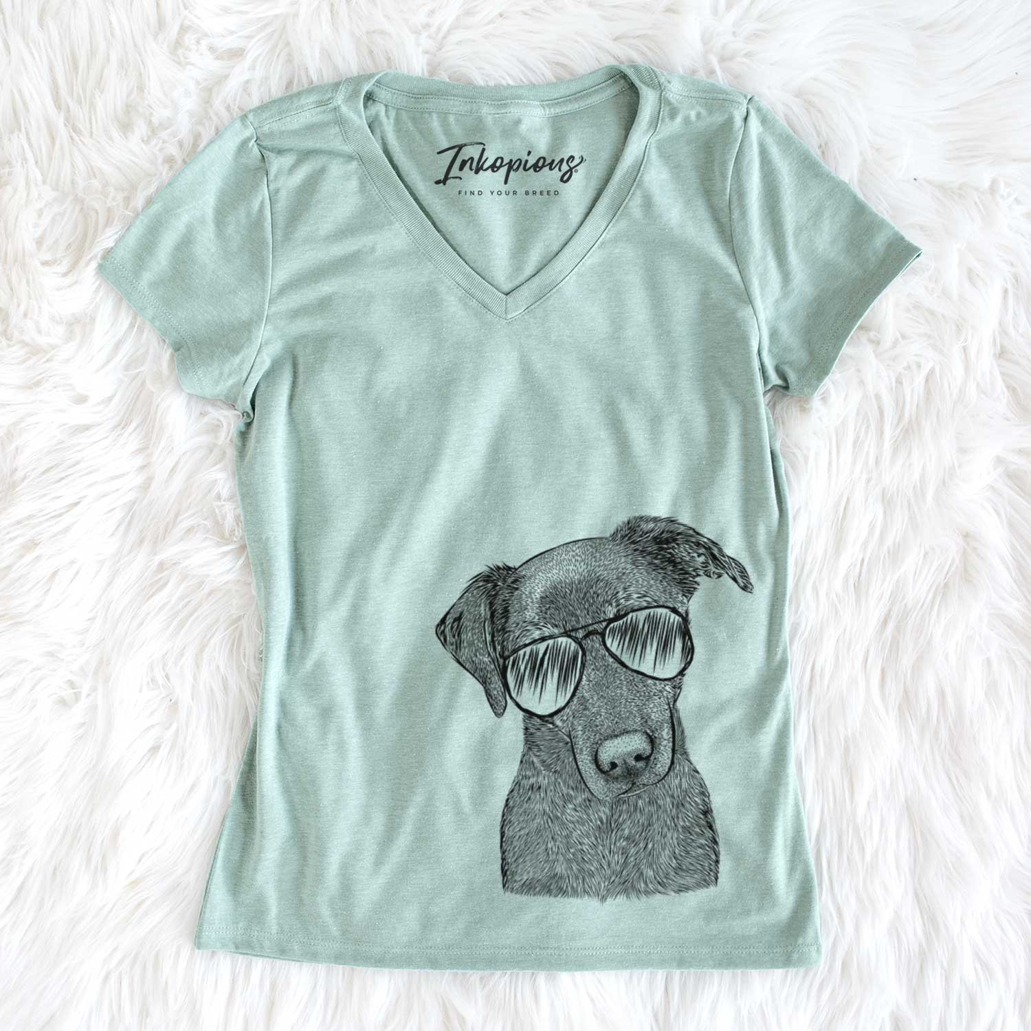 Aviator Sadie the Whipador - Women's V-neck Shirt