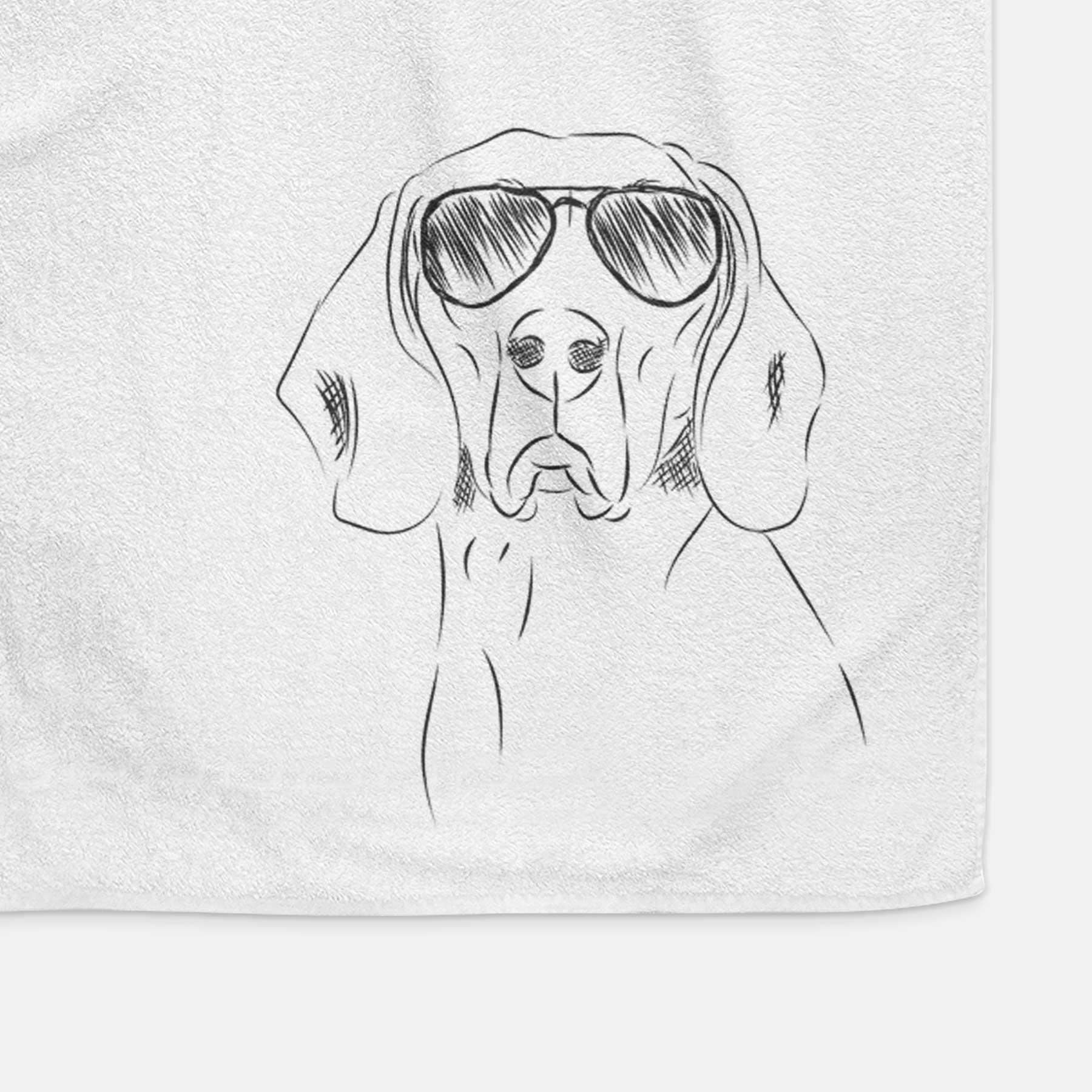 Sagan the Coonhound Decorative Hand Towel