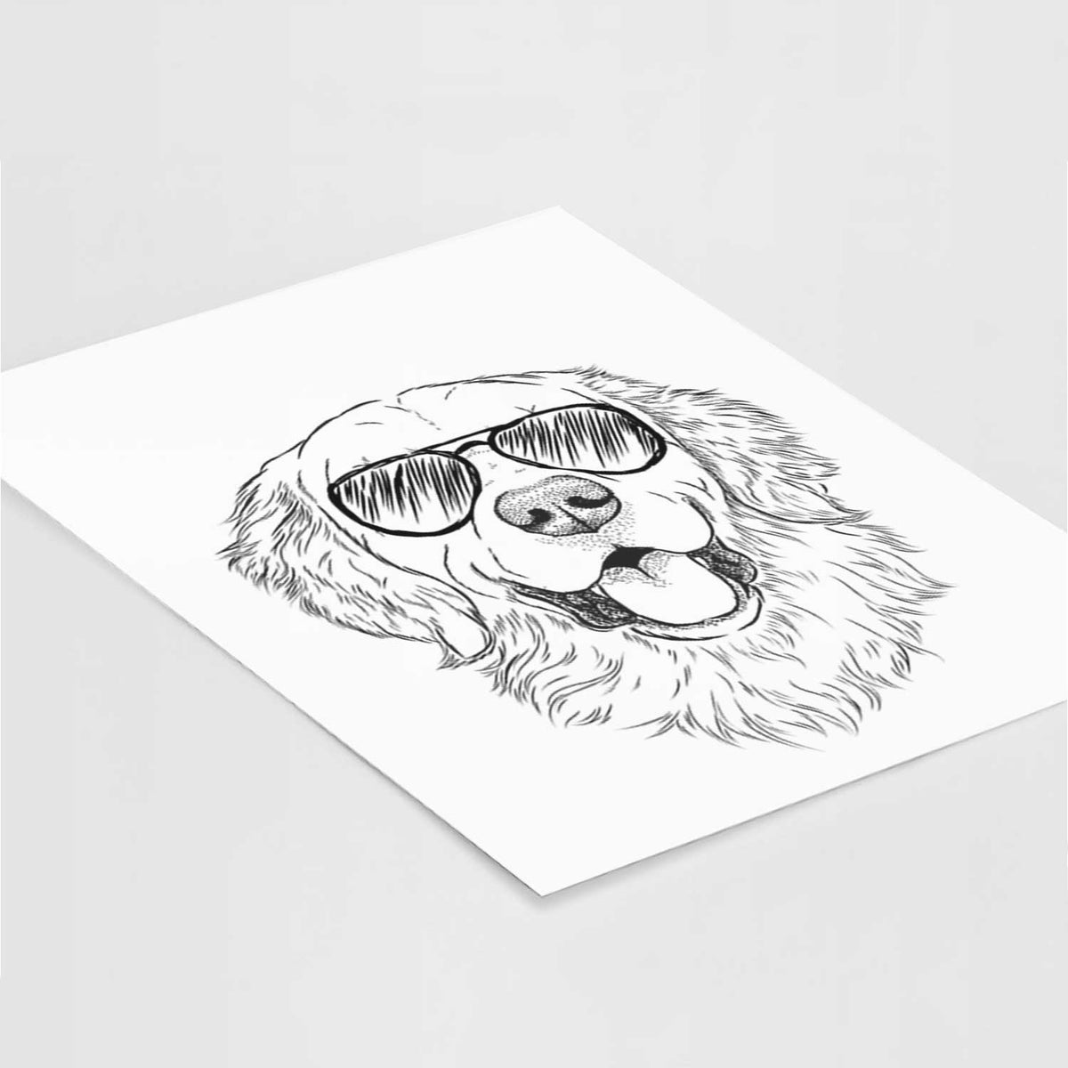 Sam the Golden Retriever Art Print