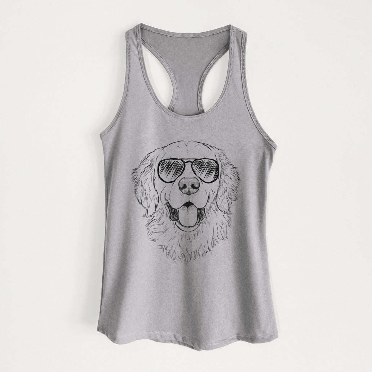 Sam the Golden Retriever - Women's Racerback Tanktop