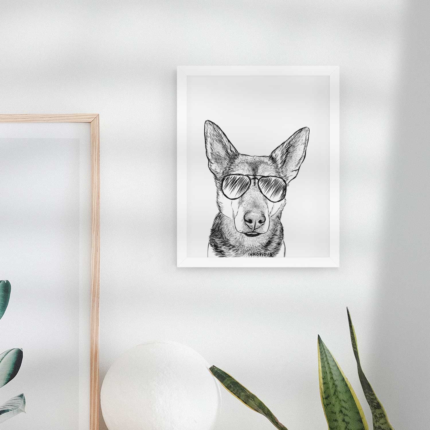 Sammie the Mixed Breed Art Print