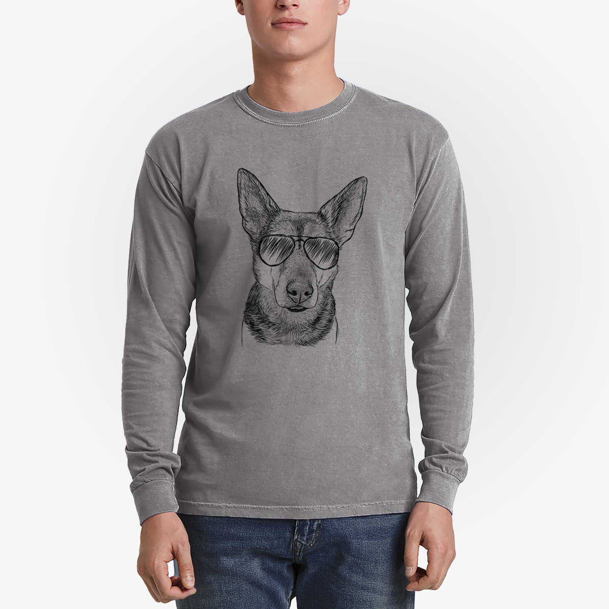 Aviators Sammie the Mixed Breed - Heavyweight 100% Cotton Long Sleeve
