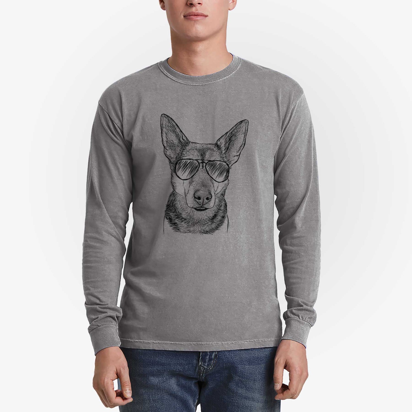 Aviators Sammie the Mixed Breed - Heavyweight 100% Cotton Long Sleeve