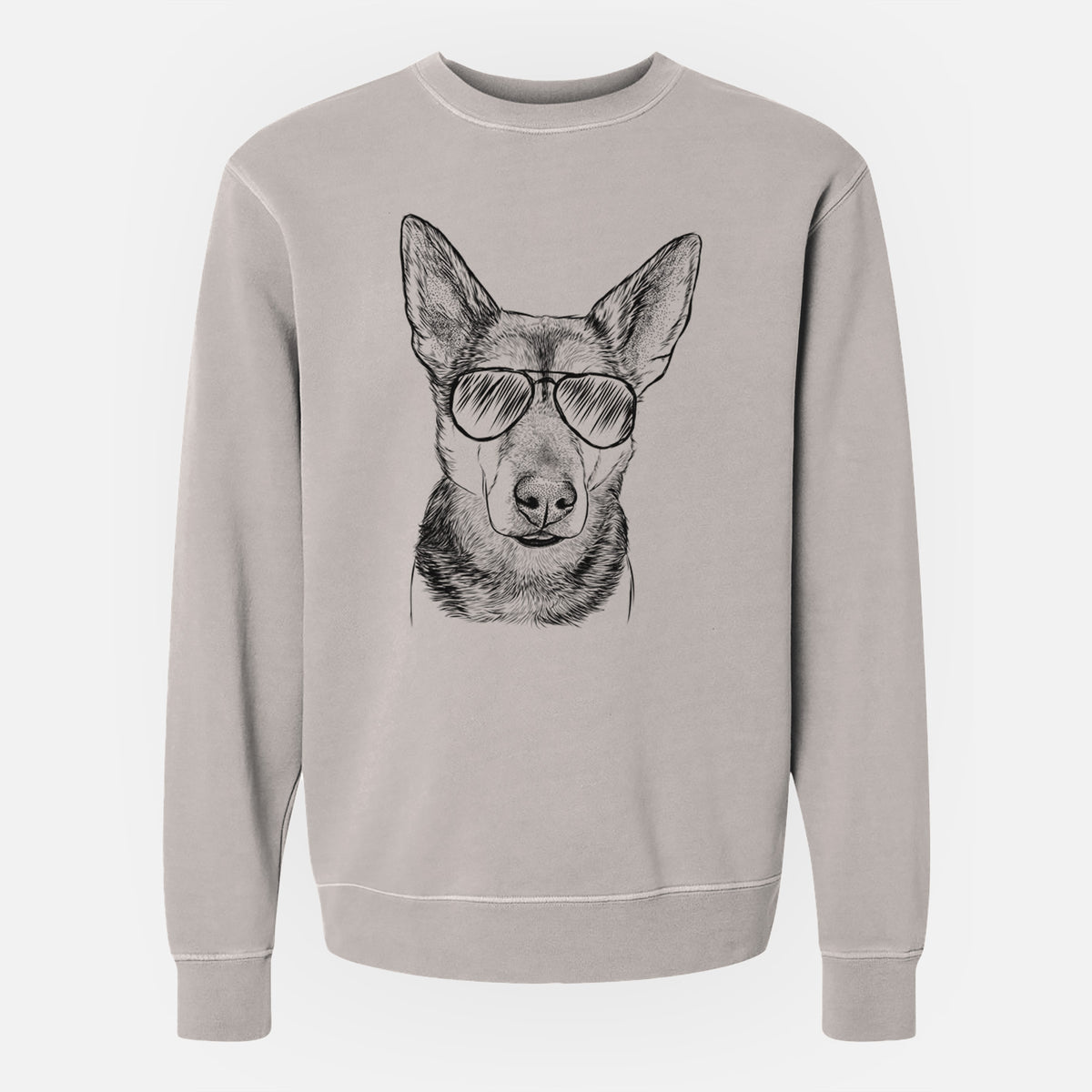 Aviator Sammie the Mixed Breed - Unisex Pigment Dyed Crew Sweatshirt
