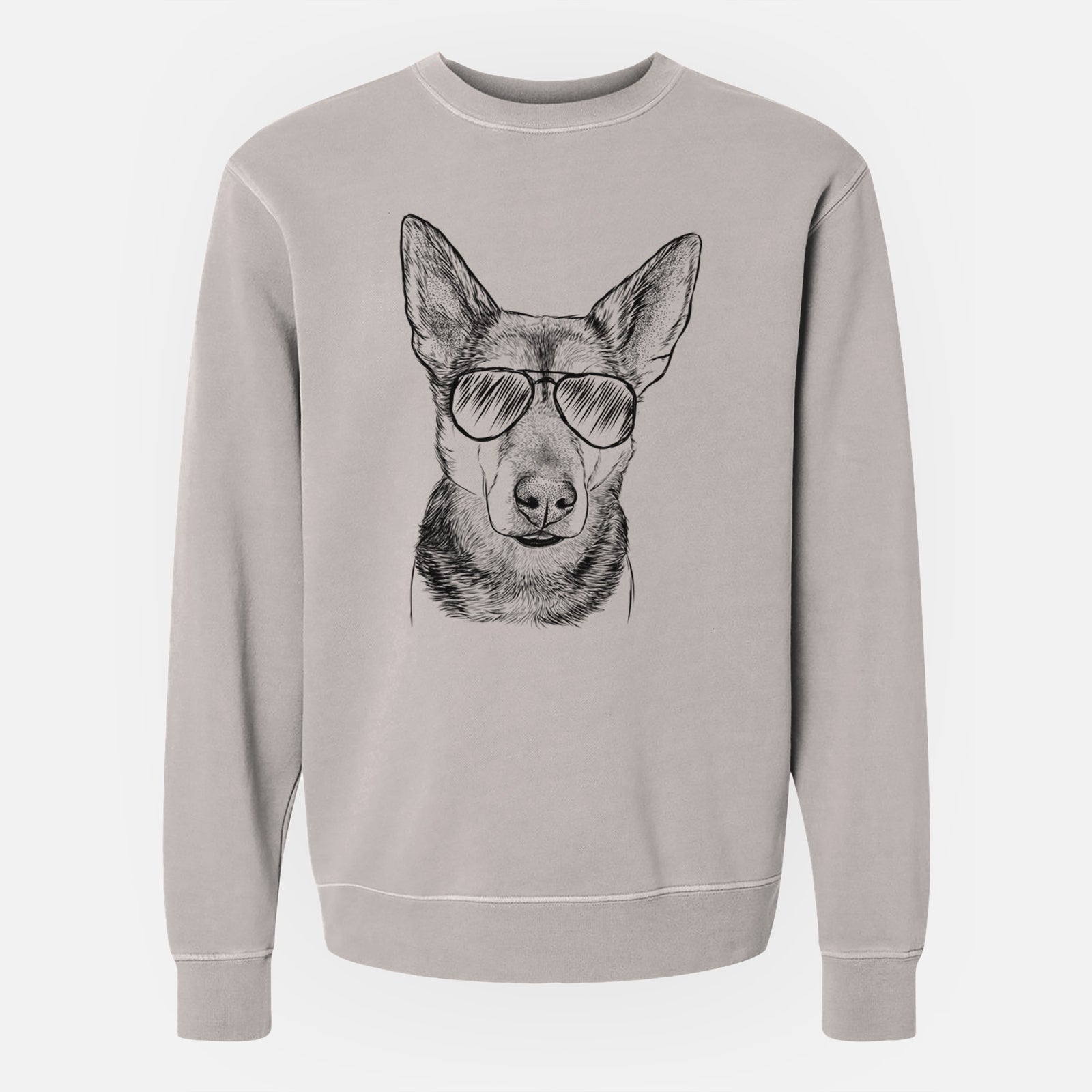 Aviator Sammie the Mixed Breed - Unisex Pigment Dyed Crew Sweatshirt