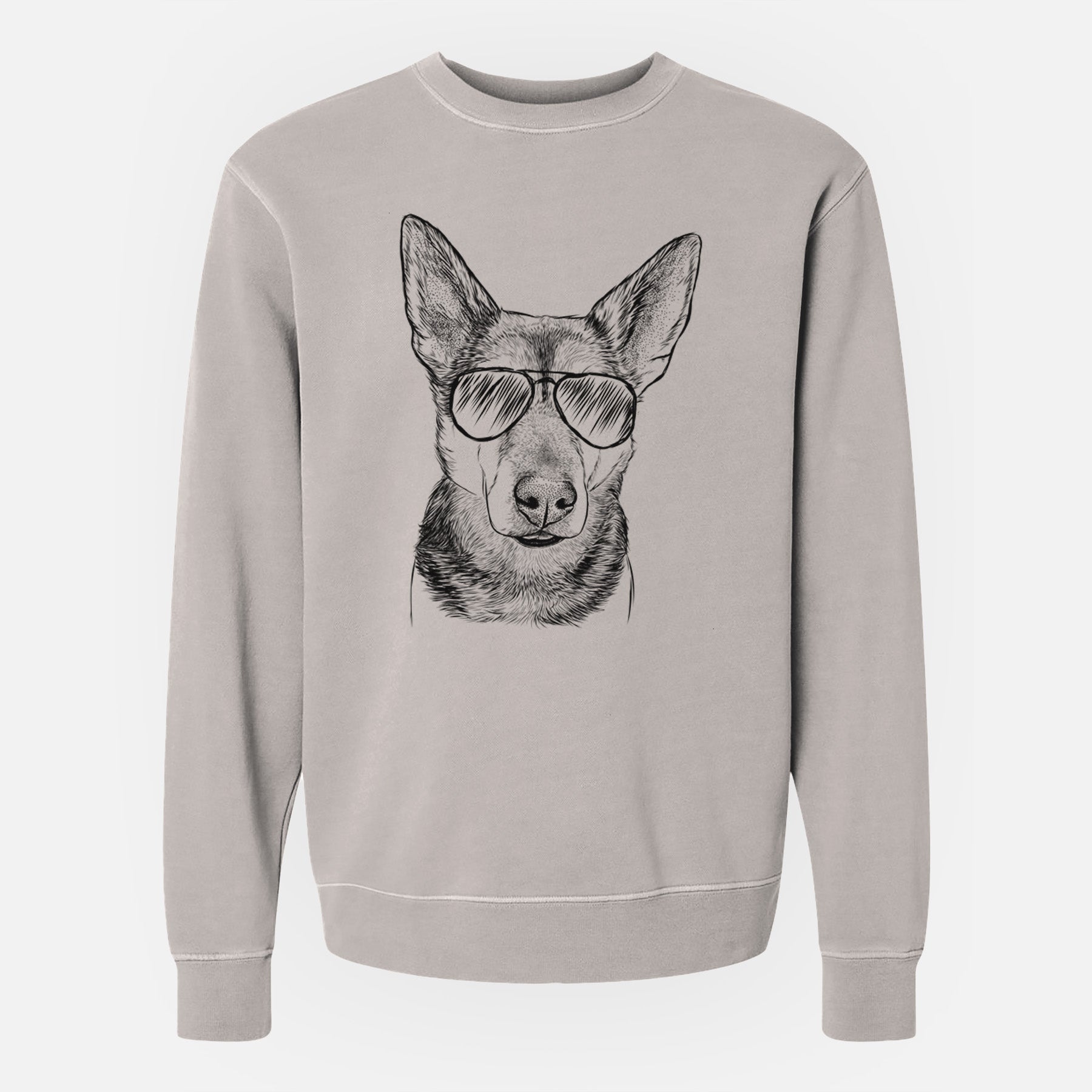 Aviator Sammie the Mixed Breed - Unisex Pigment Dyed Crew Sweatshirt