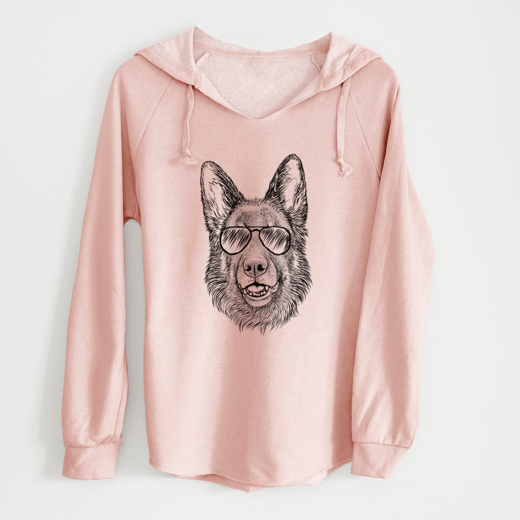 Aviator Sammie the German Shepherd - Cali Wave Hooded Sweatshirt