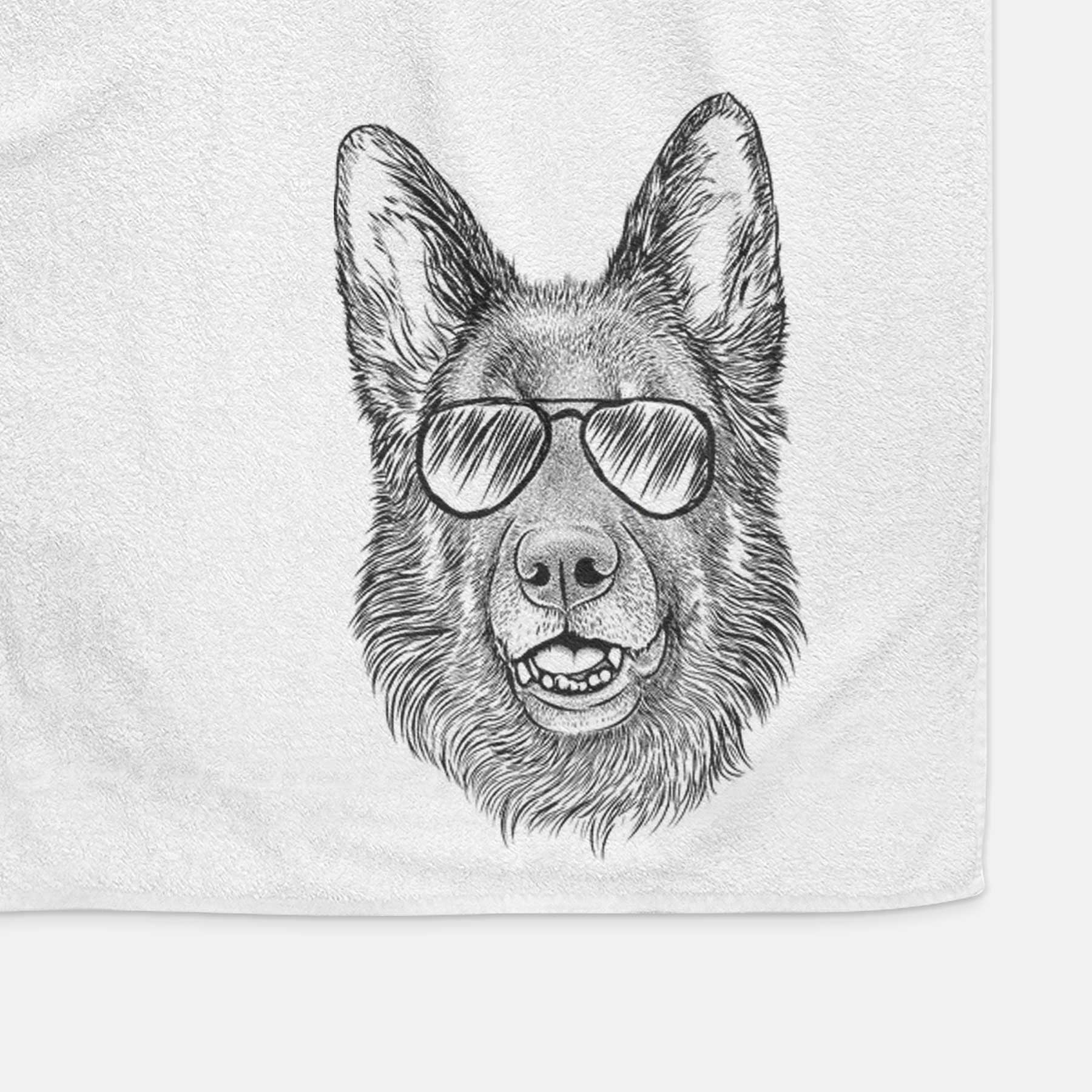 Sammie the German Shepherd Decorative Hand Towel