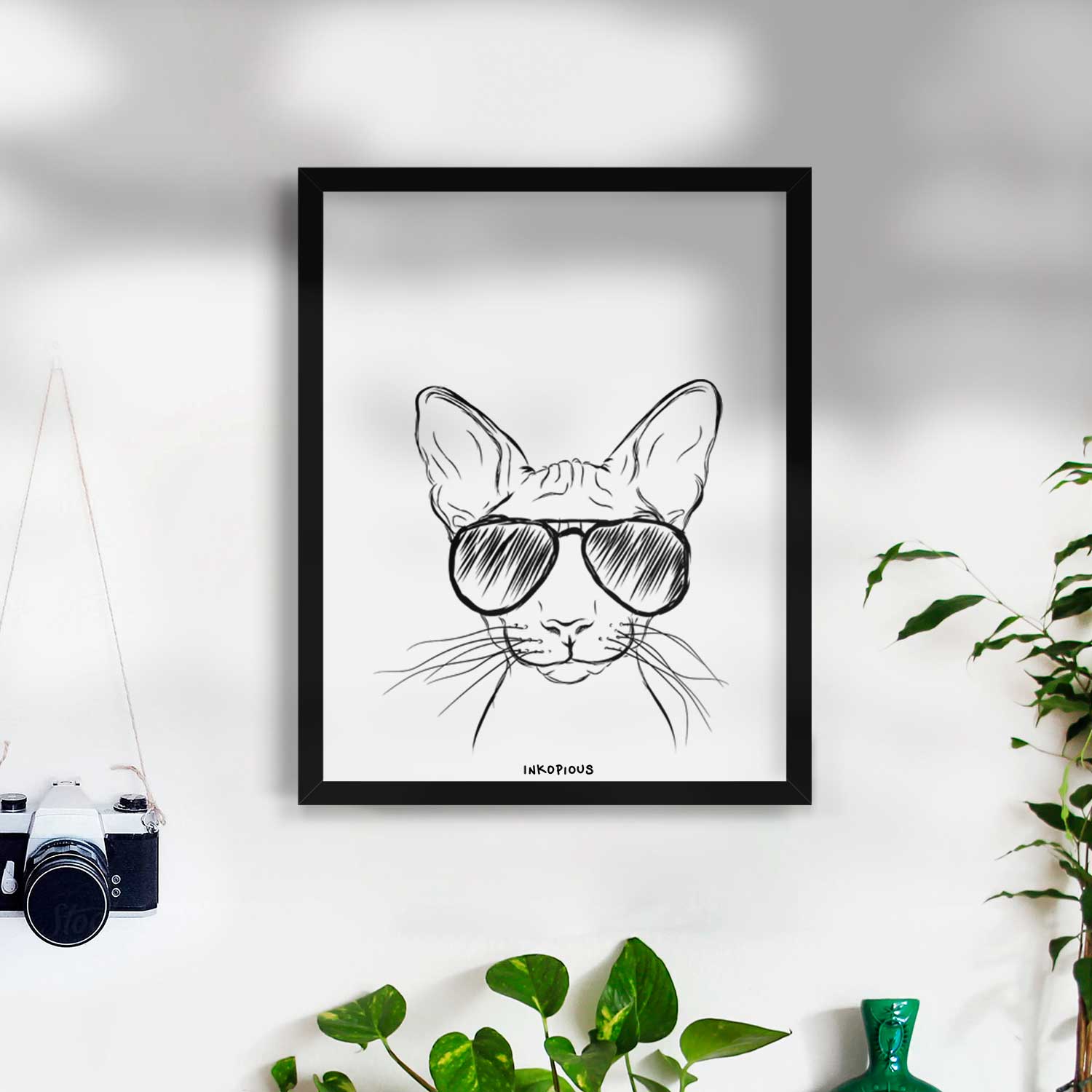 Sammy the Spinx Cat Art Print